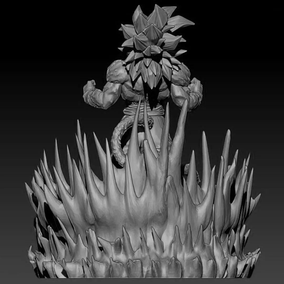 Goku SS4 Statue 3D print model_3