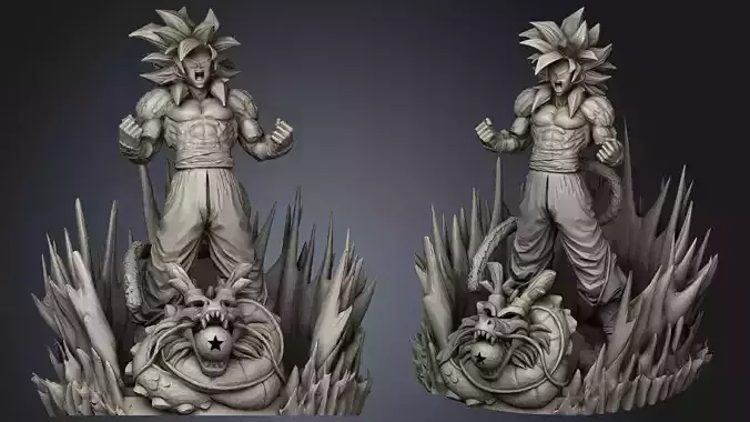 Goku SS4 Statue