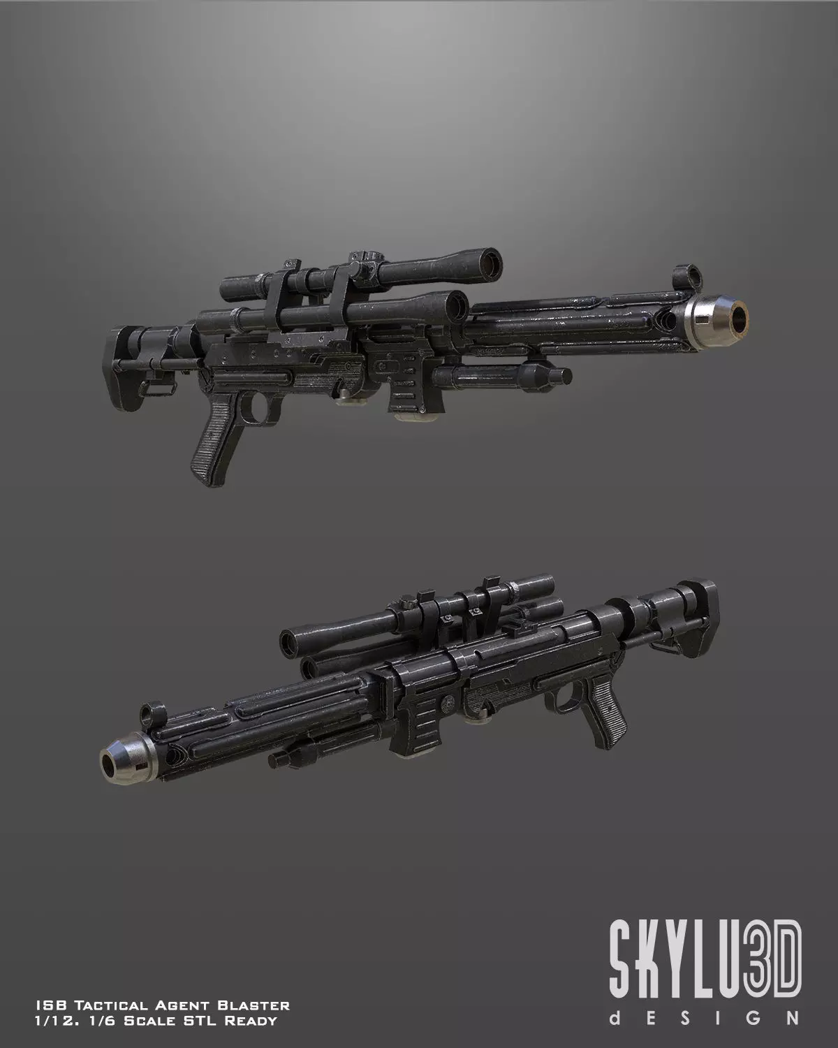 ISB Tactical Agent Blaster Asset Bundle Files 3D model_0