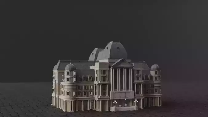 Classical European Building - House 10