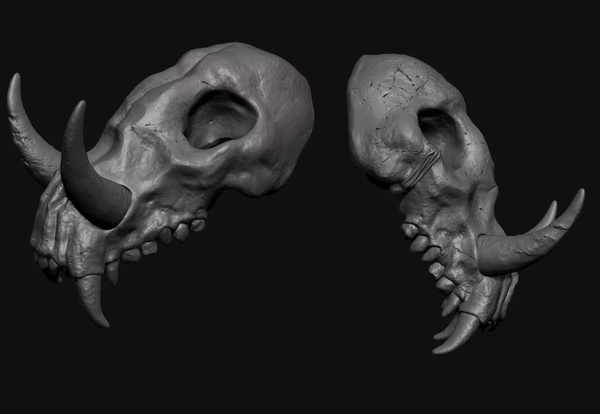Creature Skull 3D print model