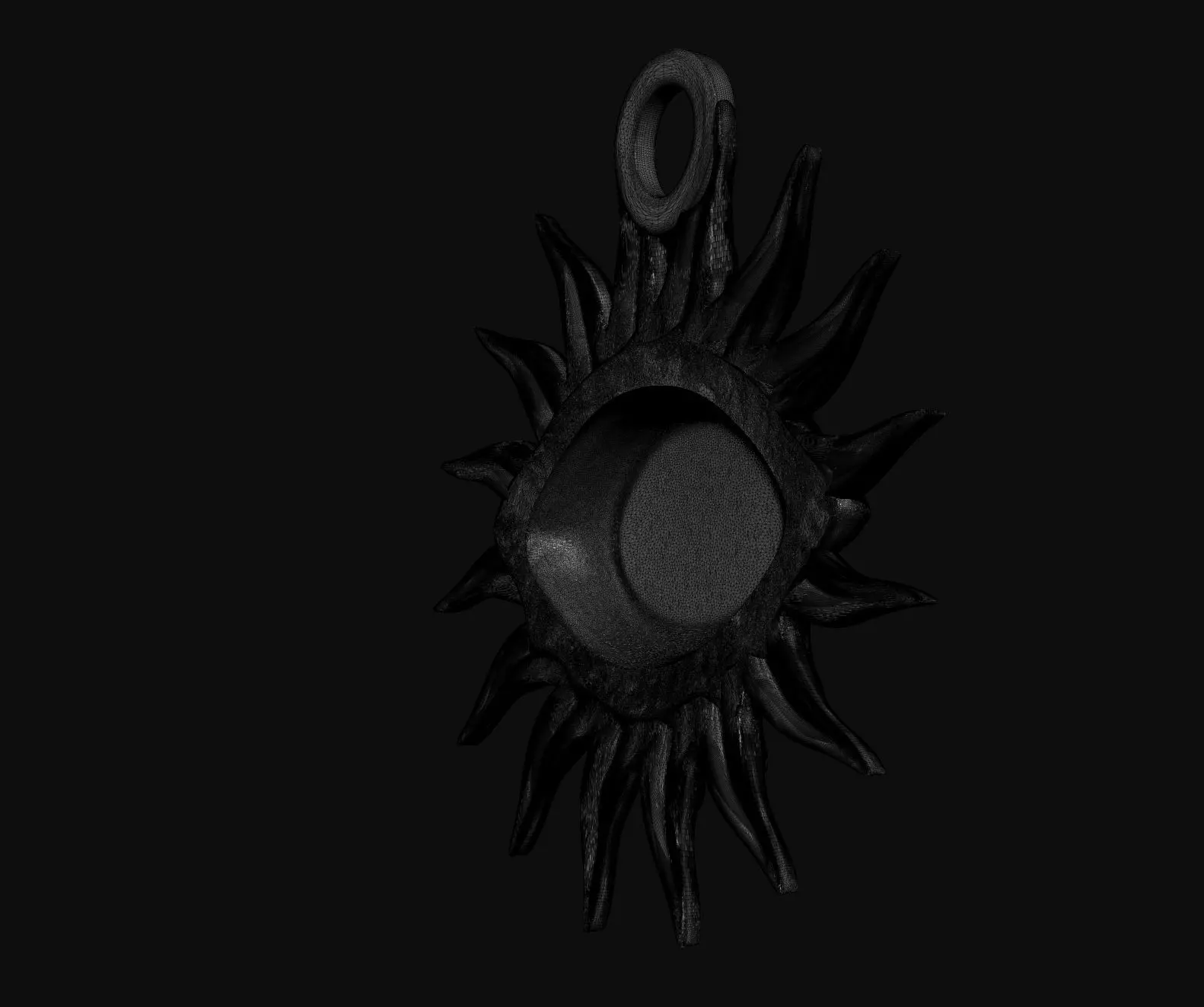Eye Pendant 3D print model_11
