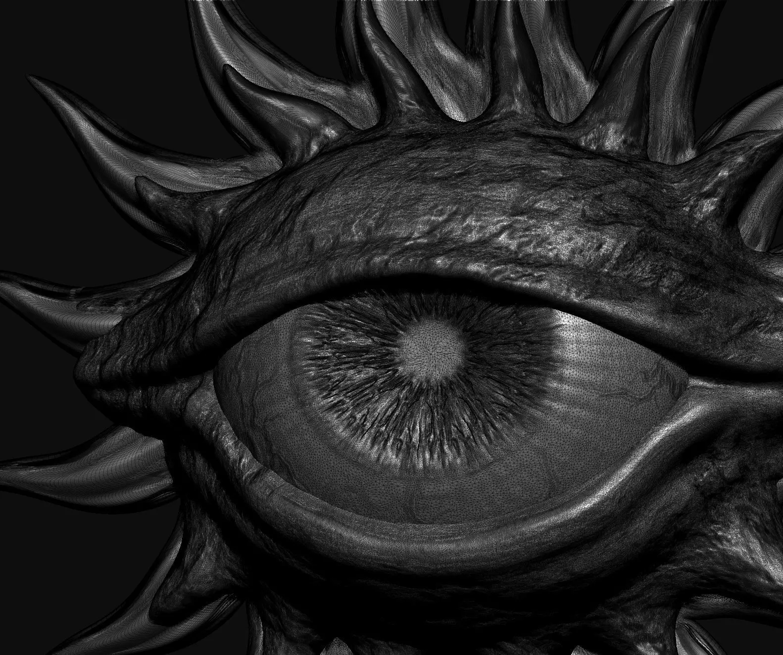 Eye Pendant 3D print model_13