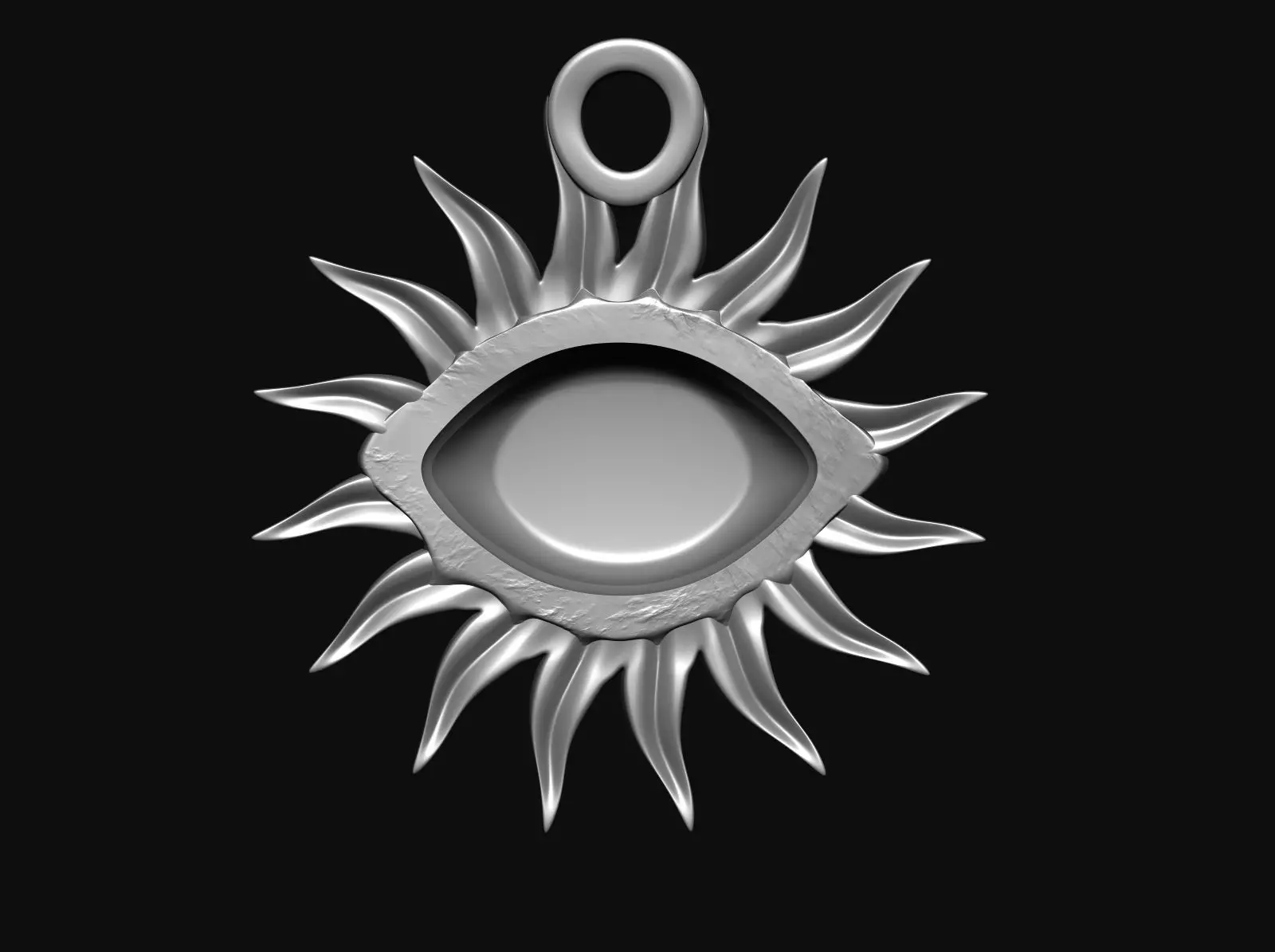 Eye Pendant 3D print model_10