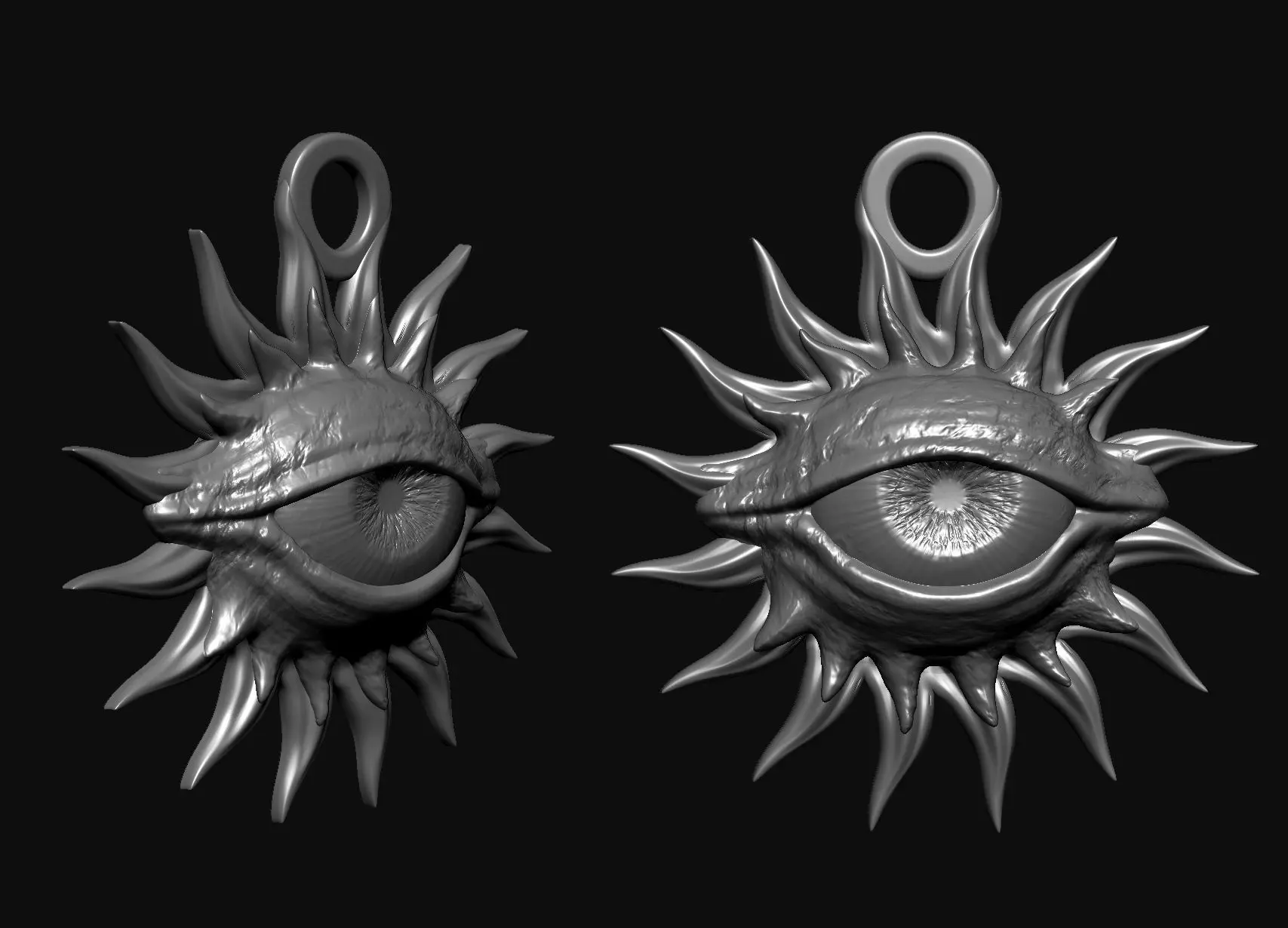Eye Pendant 3D print model_0