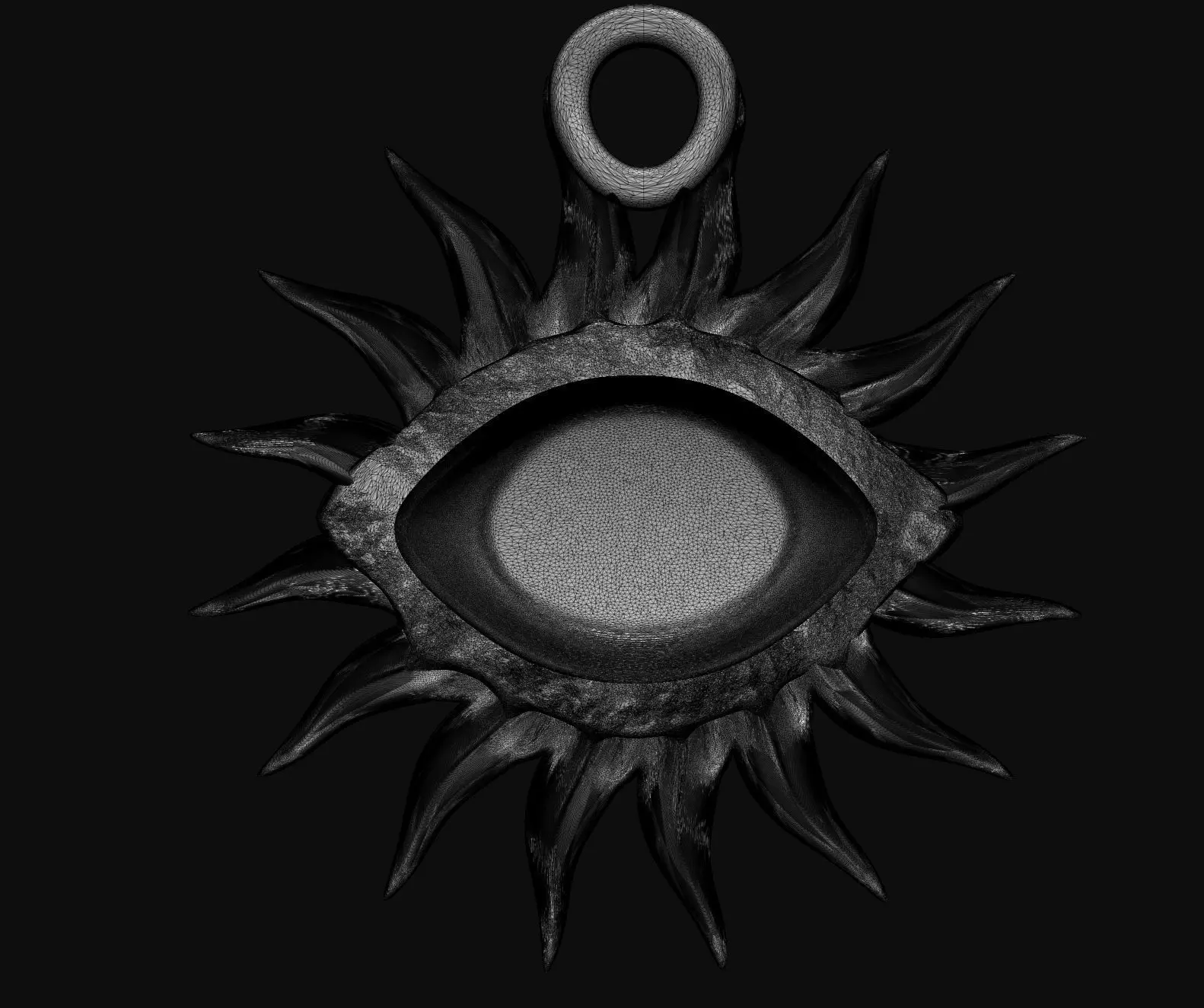 Eye Pendant 3D print model_12