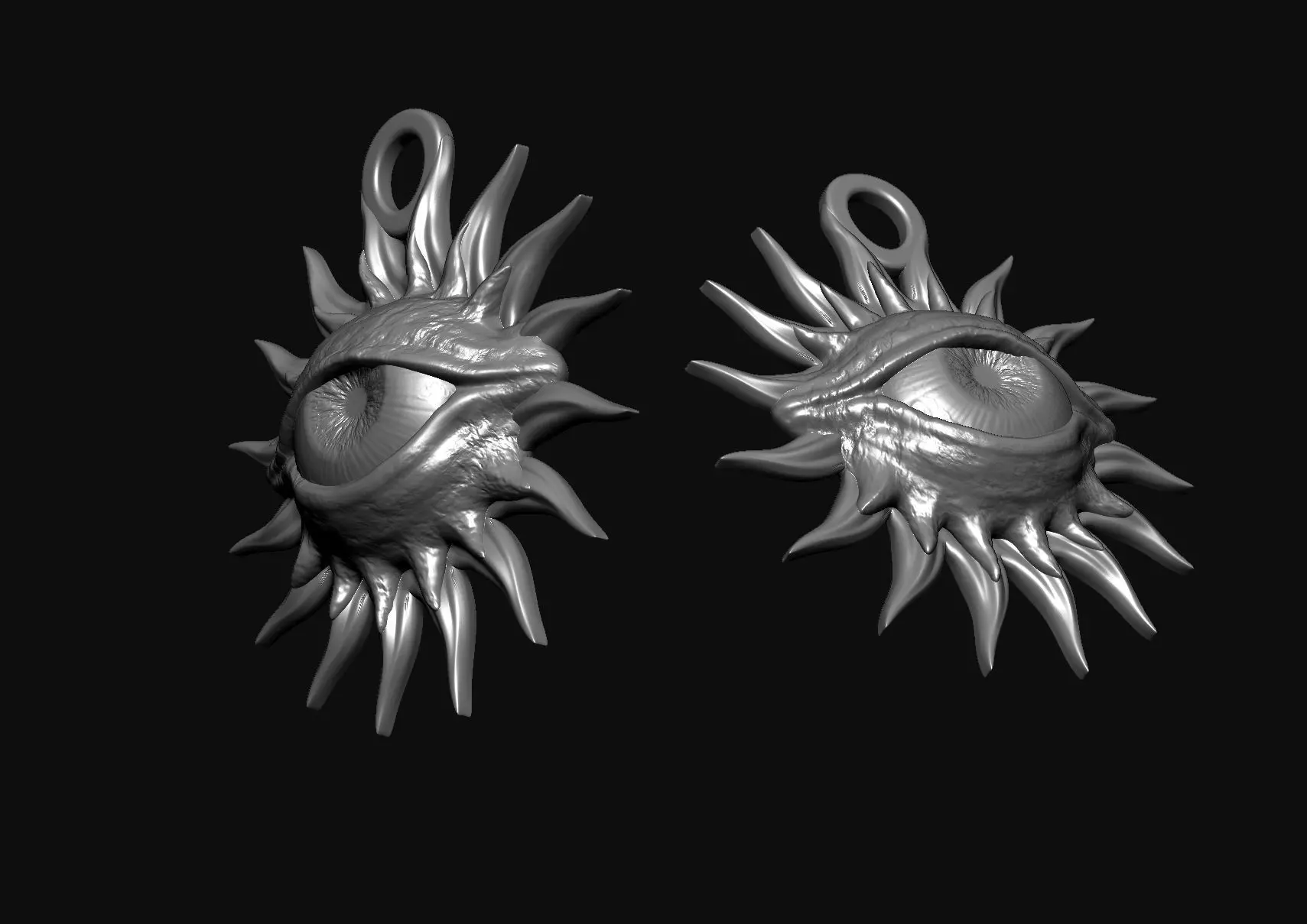 Eye Pendant 3D print model_1