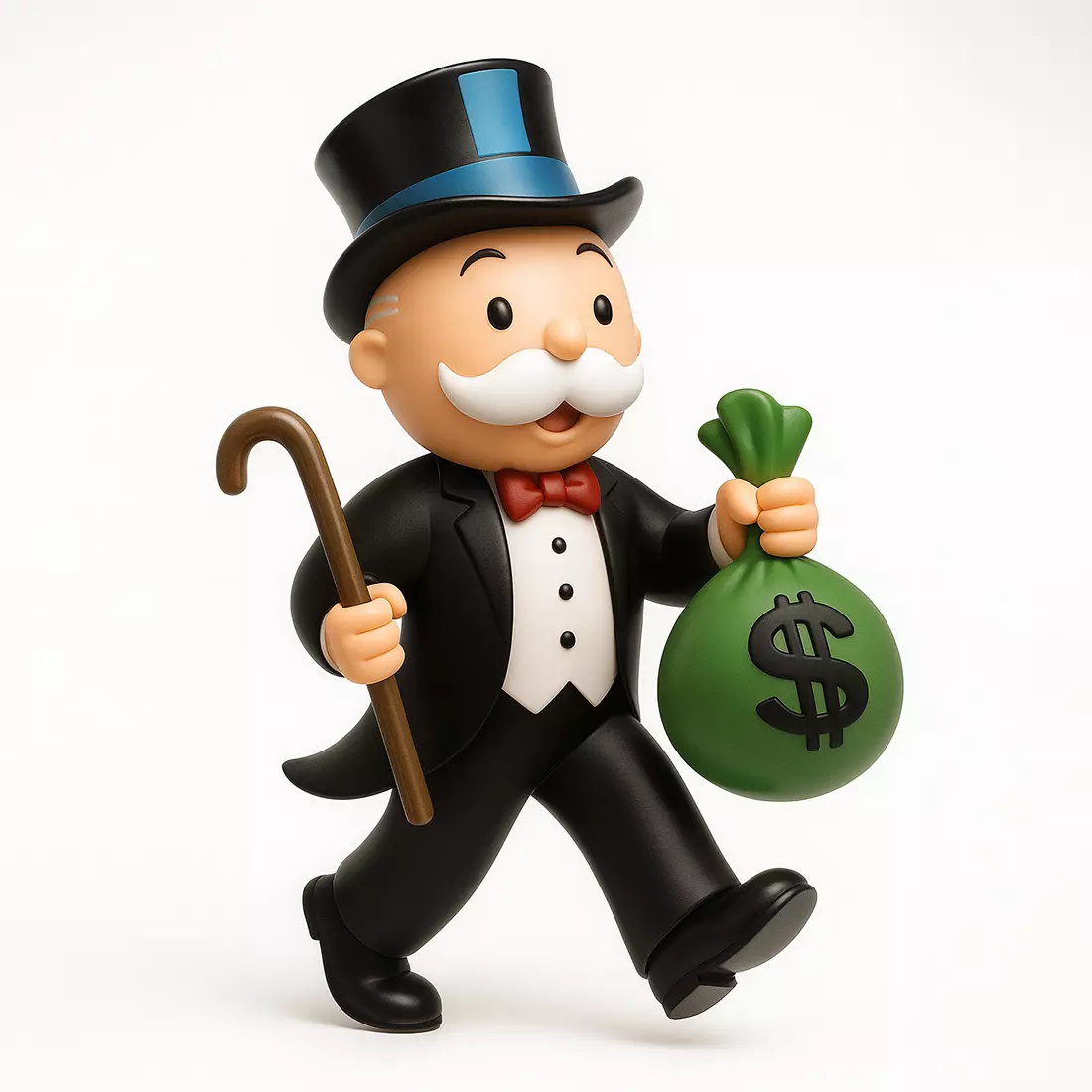 Rich Uncle Monopoly Cash Bag Hasbro toy 3D print model_0