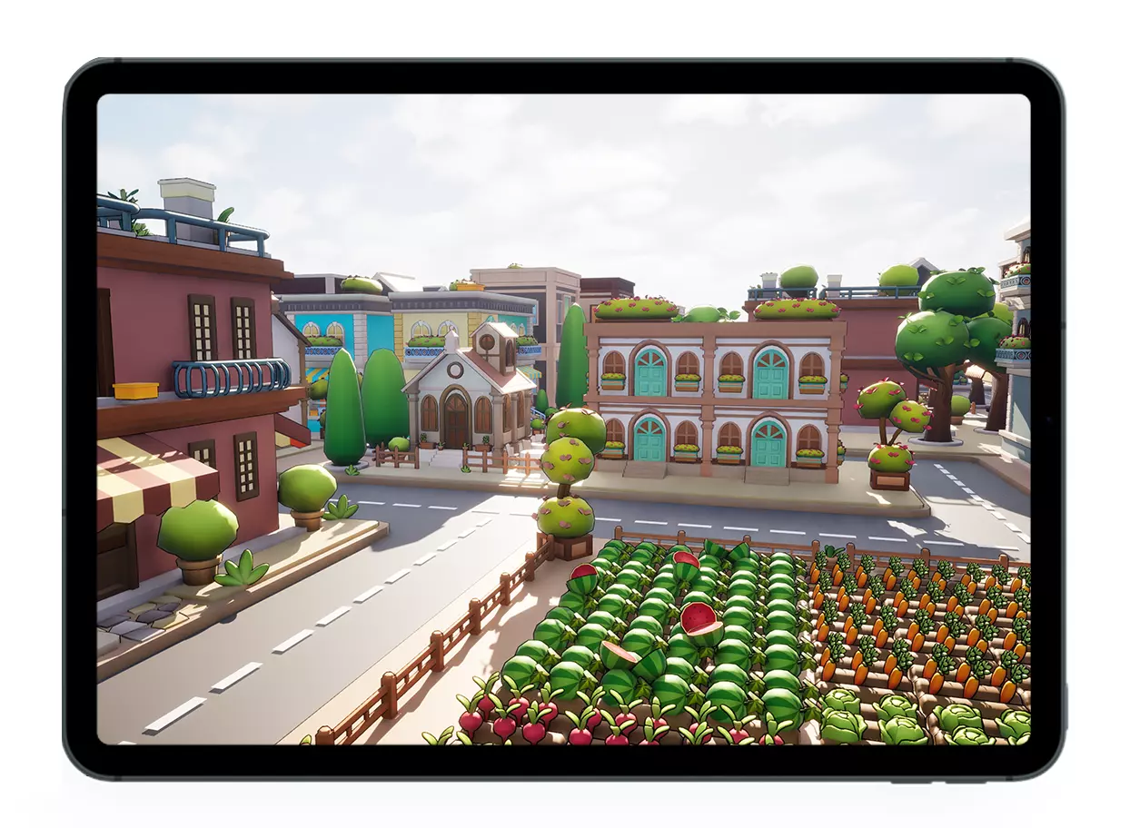 Small Town Pakage Low-poly 3D model_9