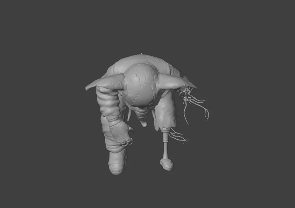 Animatron Elephant Low-poly 3D model_11