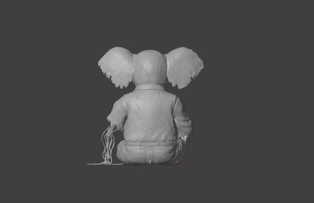 Animatron Elephant Low-poly 3D model_9