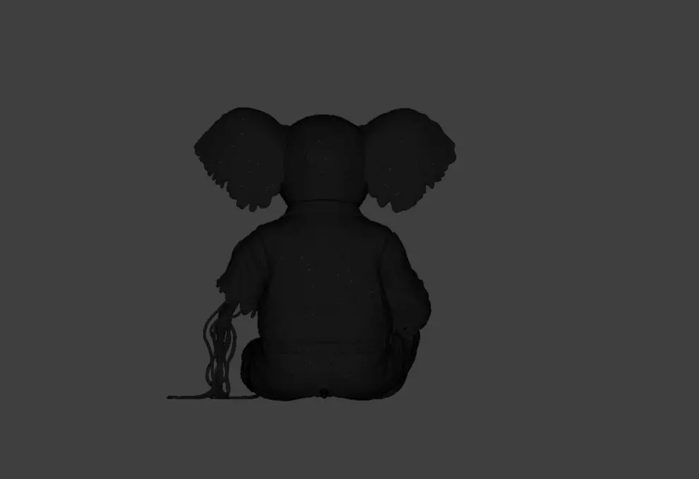 Animatron Elephant Low-poly 3D model_15