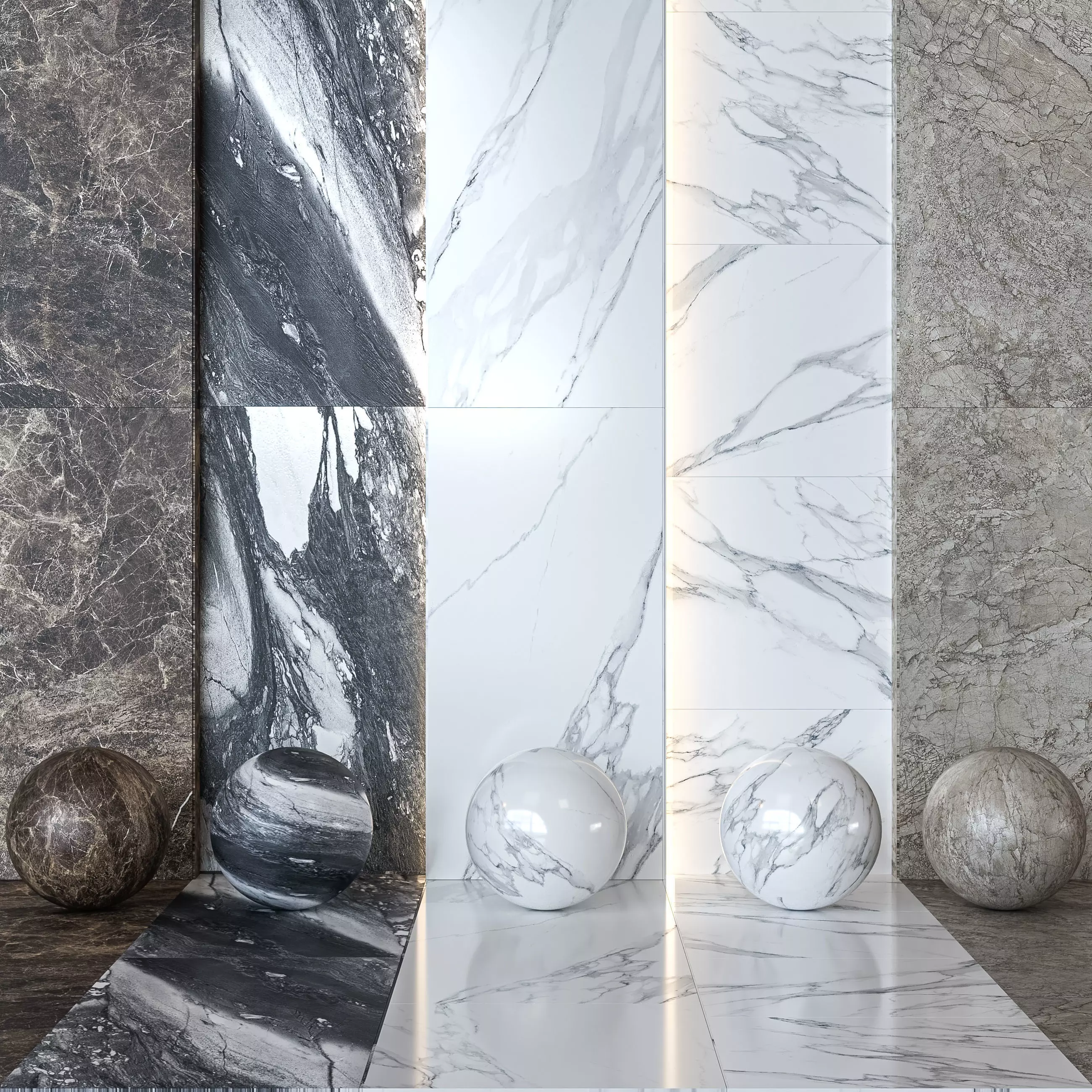 Emilceramica Tele di Marmo Marble Tile Collection -Set of 24 Texture_0