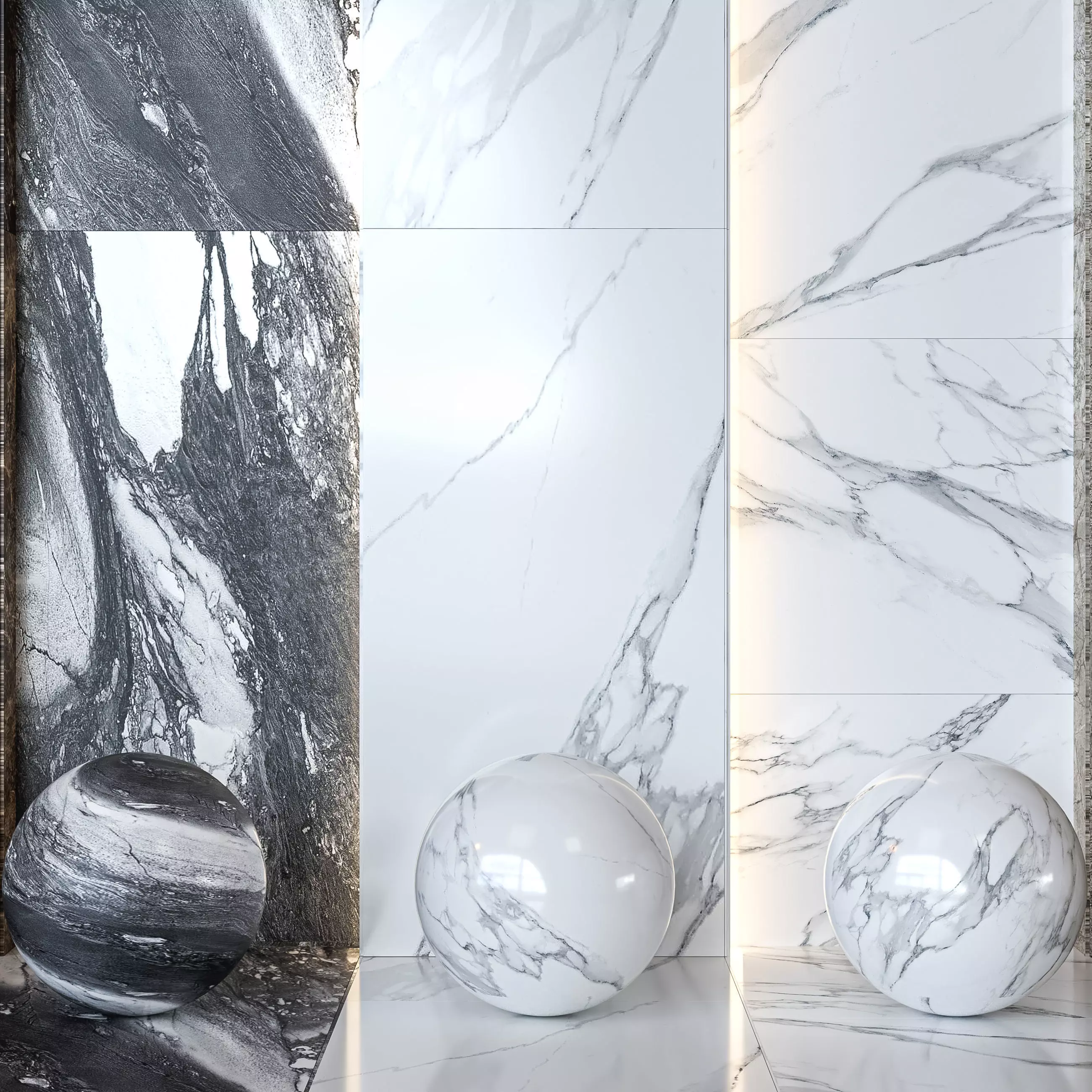 Emilceramica Tele di Marmo Marble Tile Collection -Set of 24 Texture_1