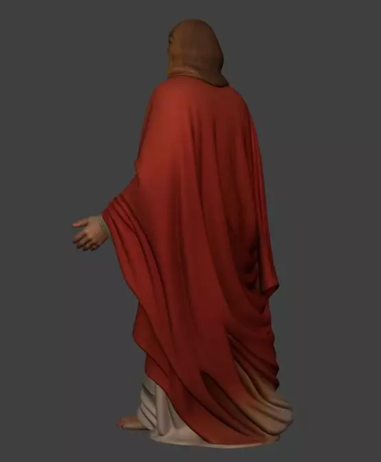 jesus 3d Low-poly 3D model_3