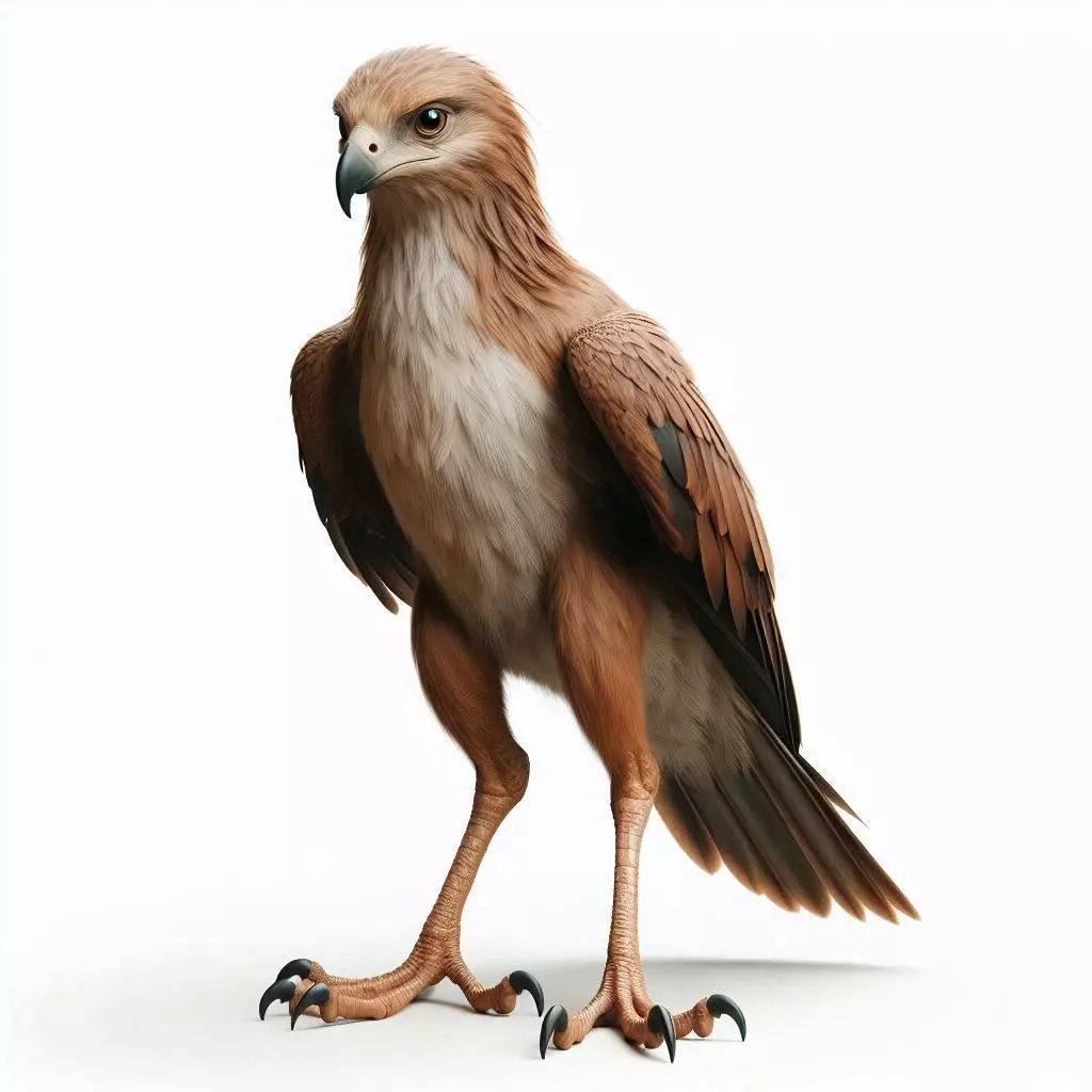 Majestic Hawk Low-poly 3D model_0