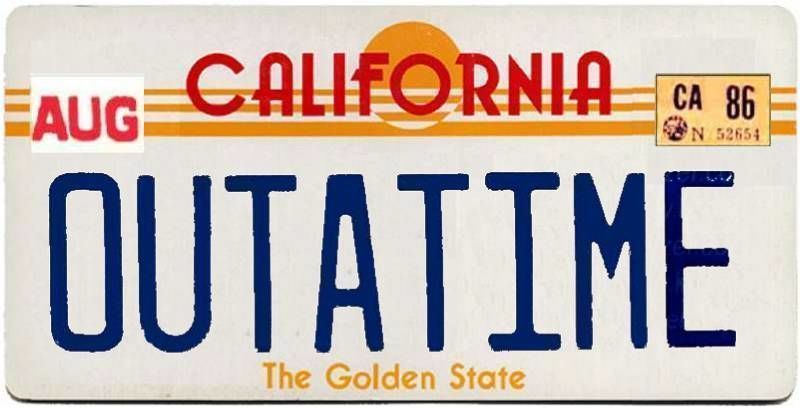 LICENSE PLATE OF THE MACHINE BACK TO THE FUTURE 3D print model_2