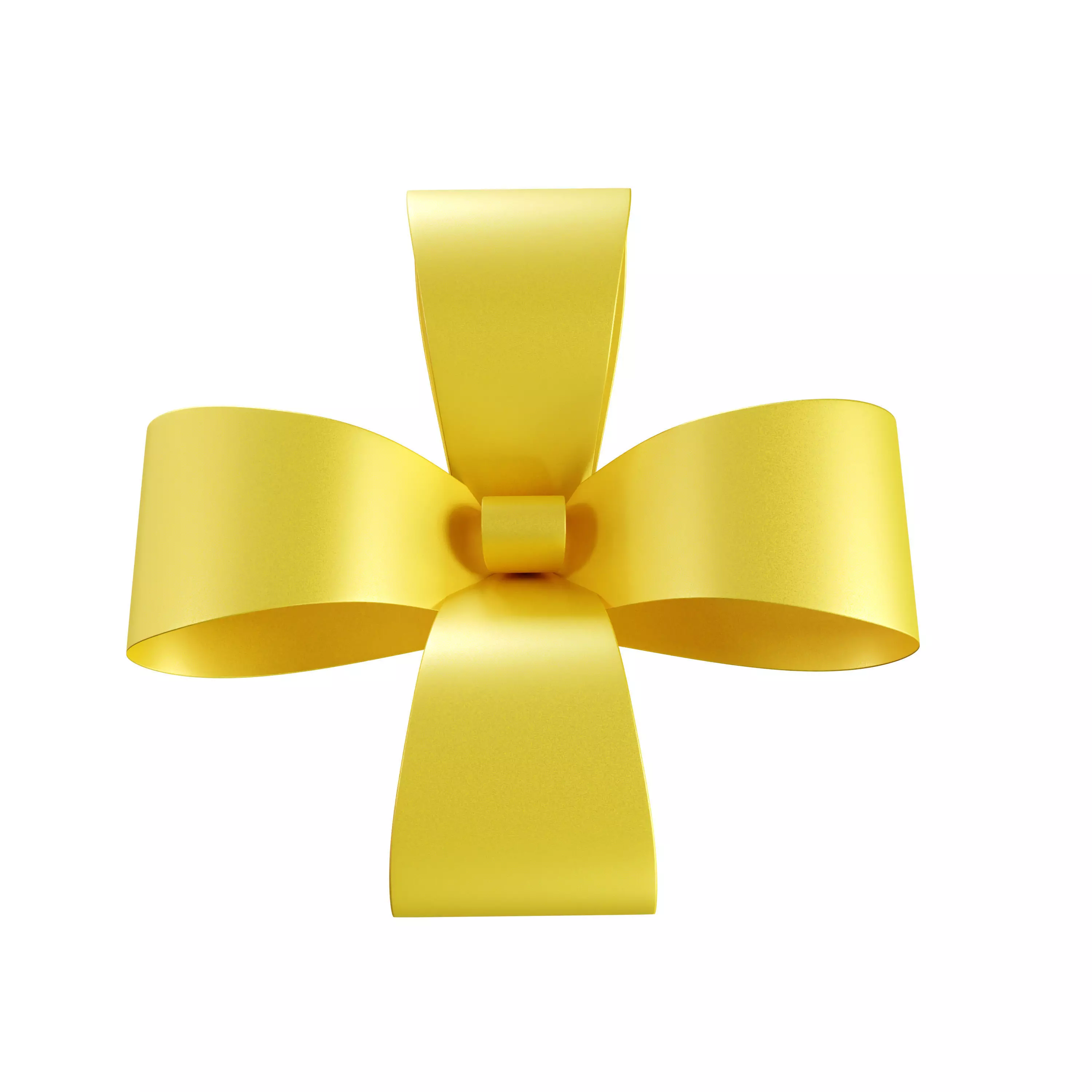 Ribbon Bows Pack 3D Gift Bow Set Low-poly 3D model_3