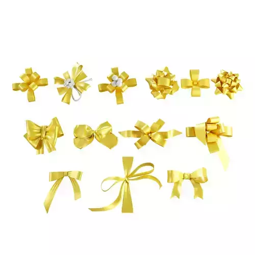 Ribbon Bows Pack 3D Gift Bow Set