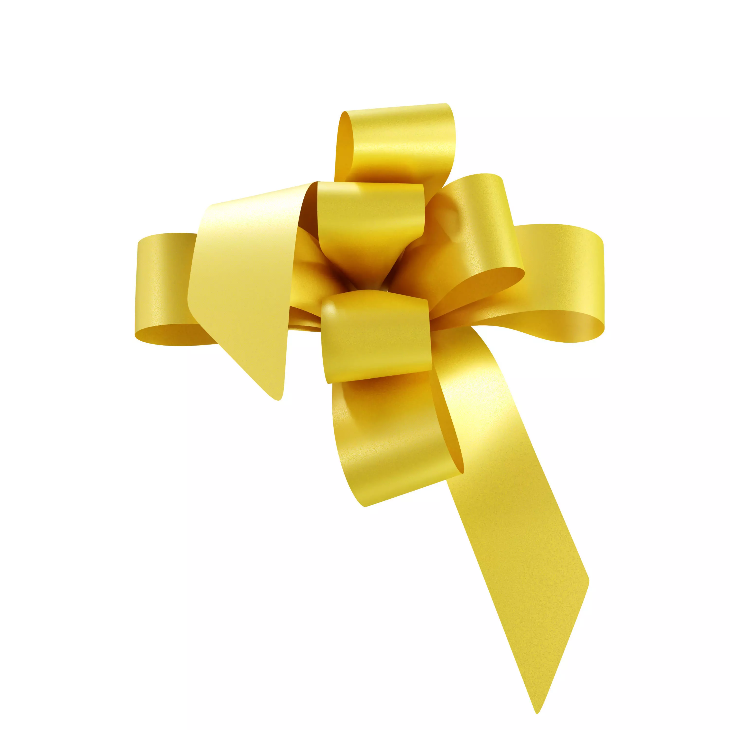 Ribbon Bows Pack 3D Gift Bow Set Low-poly 3D model_10