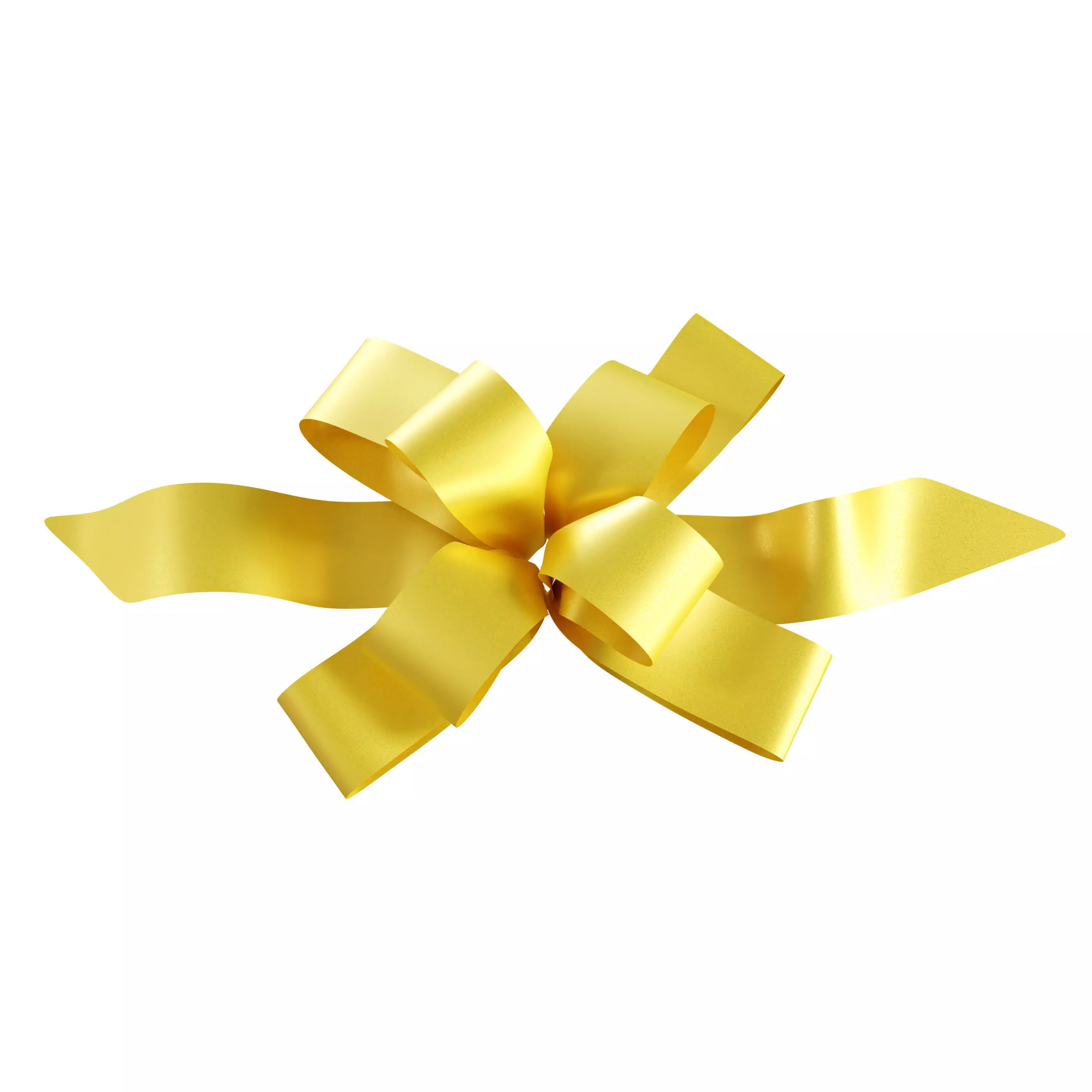 Ribbon Bows Pack 3D Gift Bow Set Low-poly 3D model_7