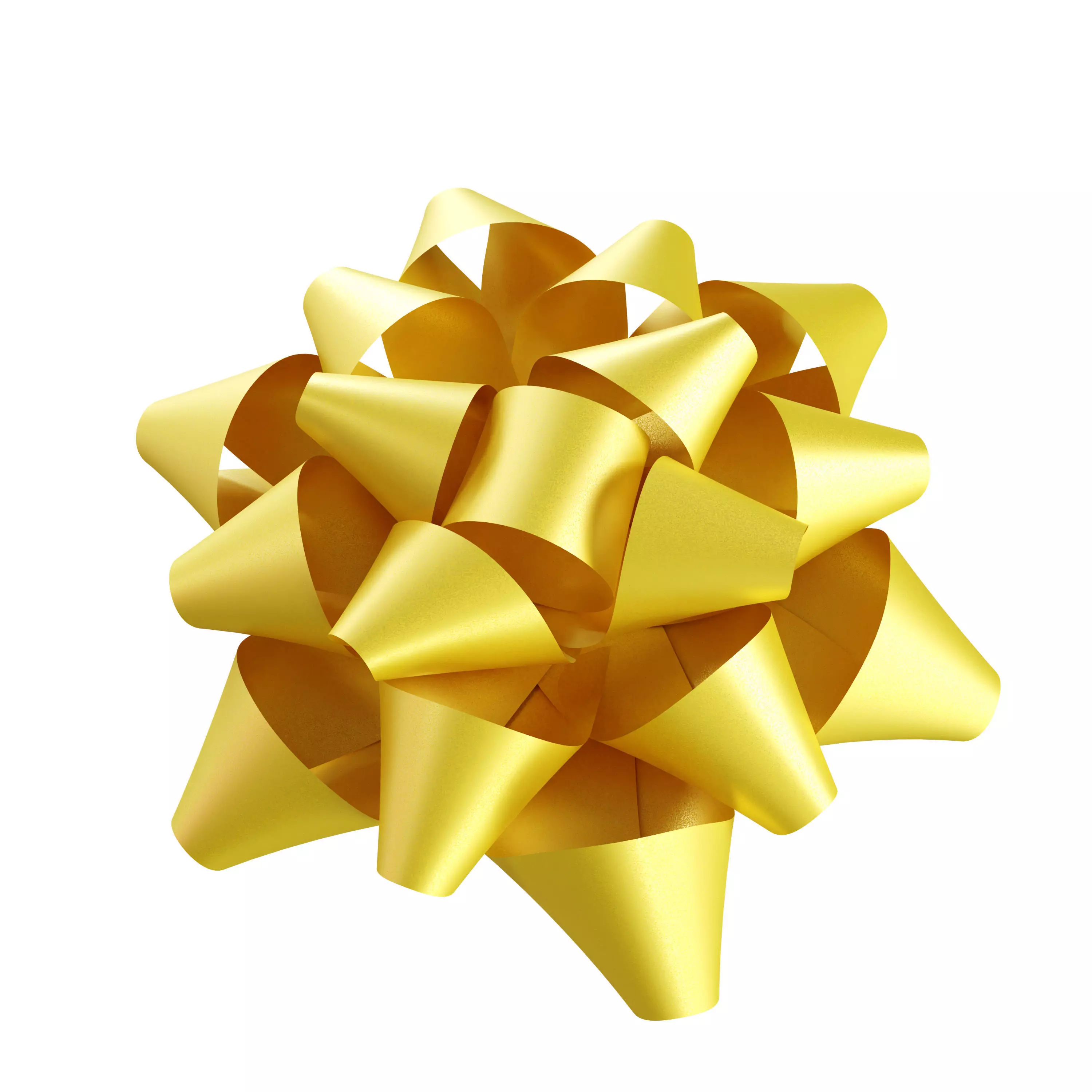 Ribbon Bows Pack 3D Gift Bow Set Low-poly 3D model_5