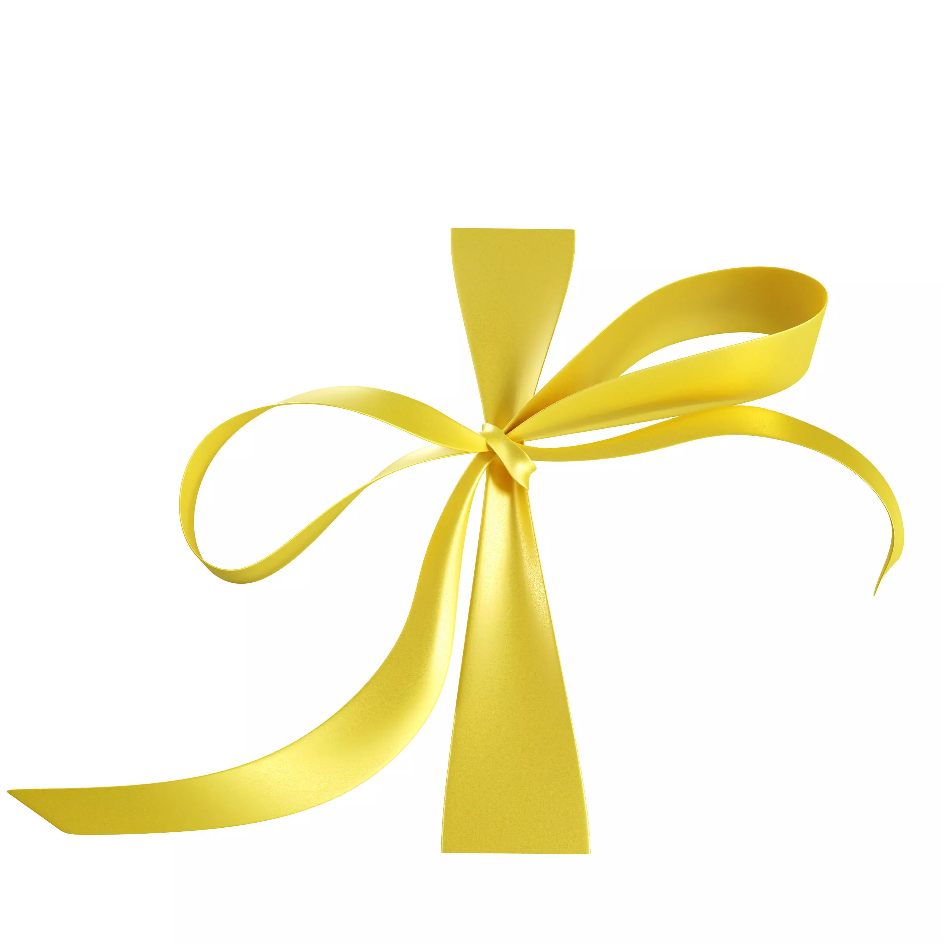 Ribbon Bows Pack 3D Gift Bow Set Low-poly 3D model_6