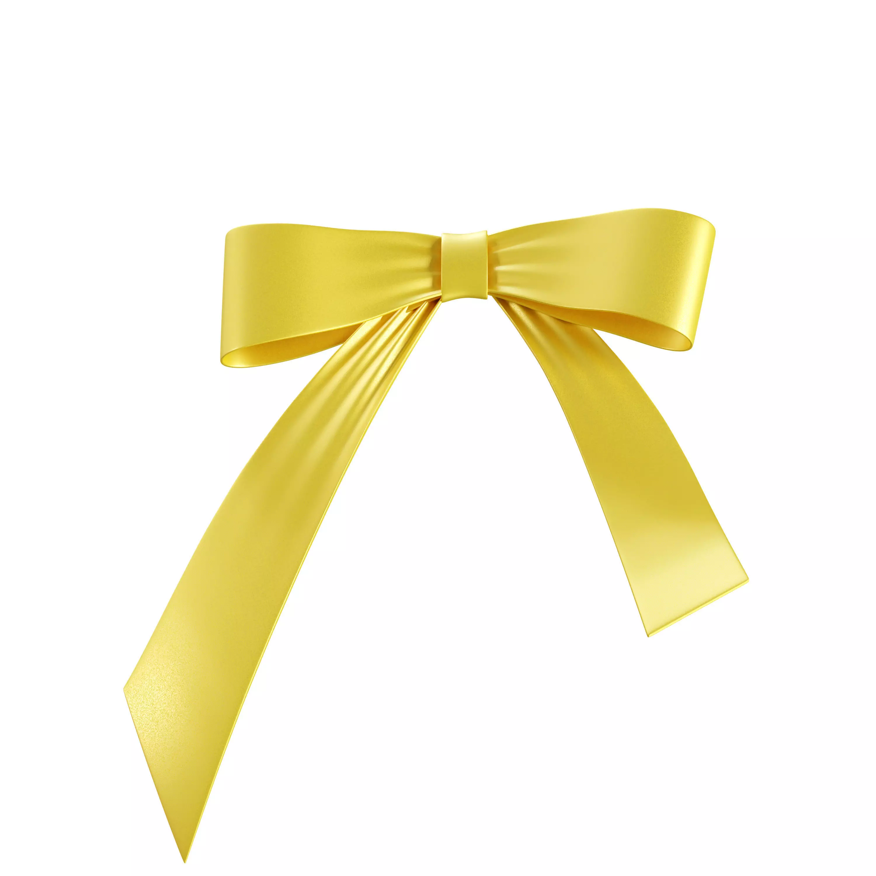 Ribbon Bows Pack 3D Gift Bow Set Low-poly 3D model_11