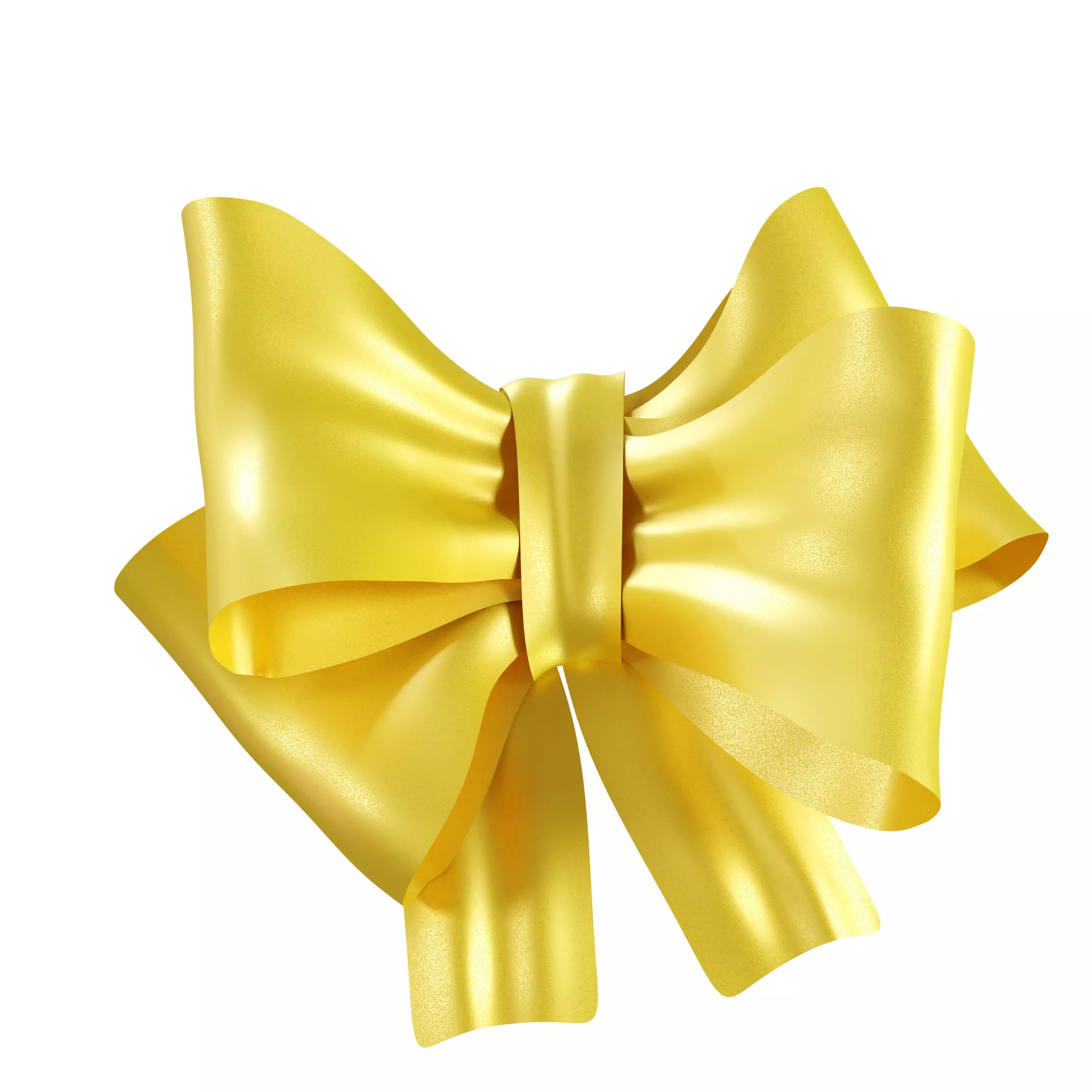 Ribbon Bows Pack 3D Gift Bow Set Low-poly 3D model_4