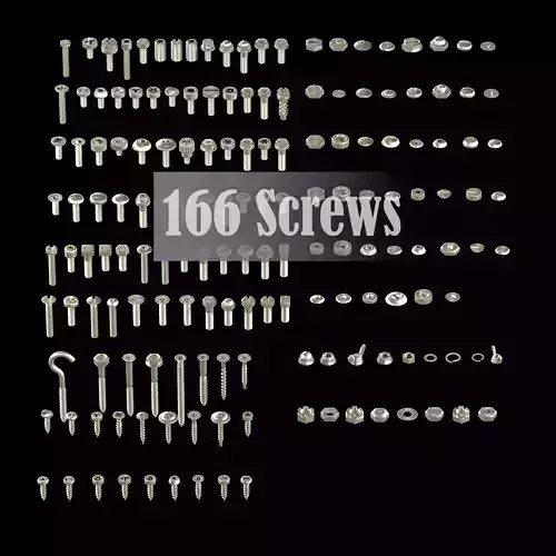 Ultimate Screw and Bolt Library Blender Asset Browser Ready