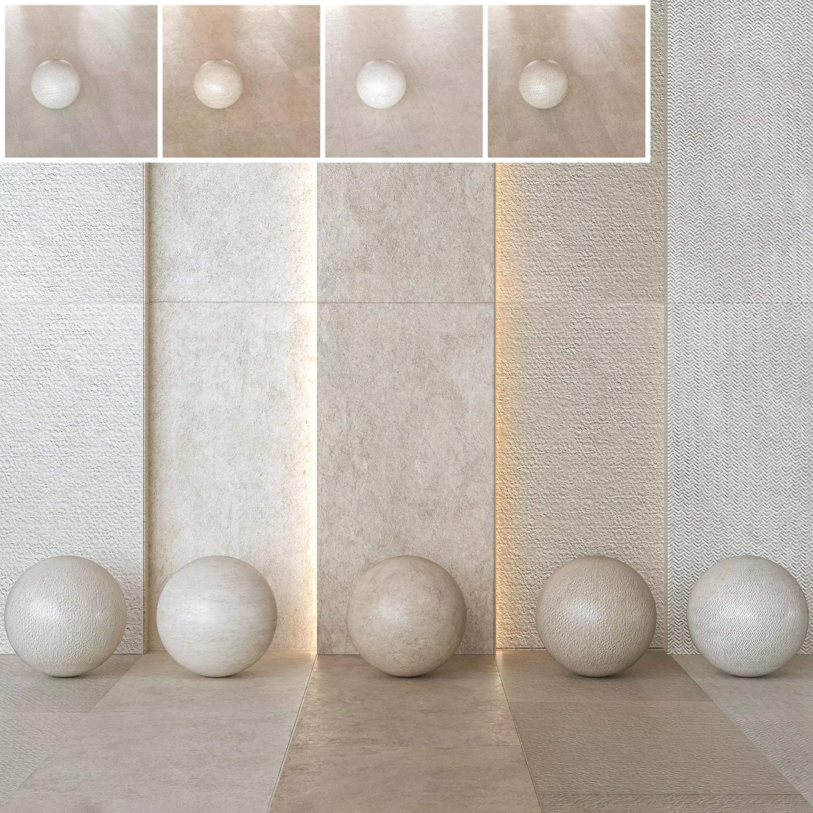 Atlas Concorde Lims Limestone Effect Tile -Set of 16 Texture_0