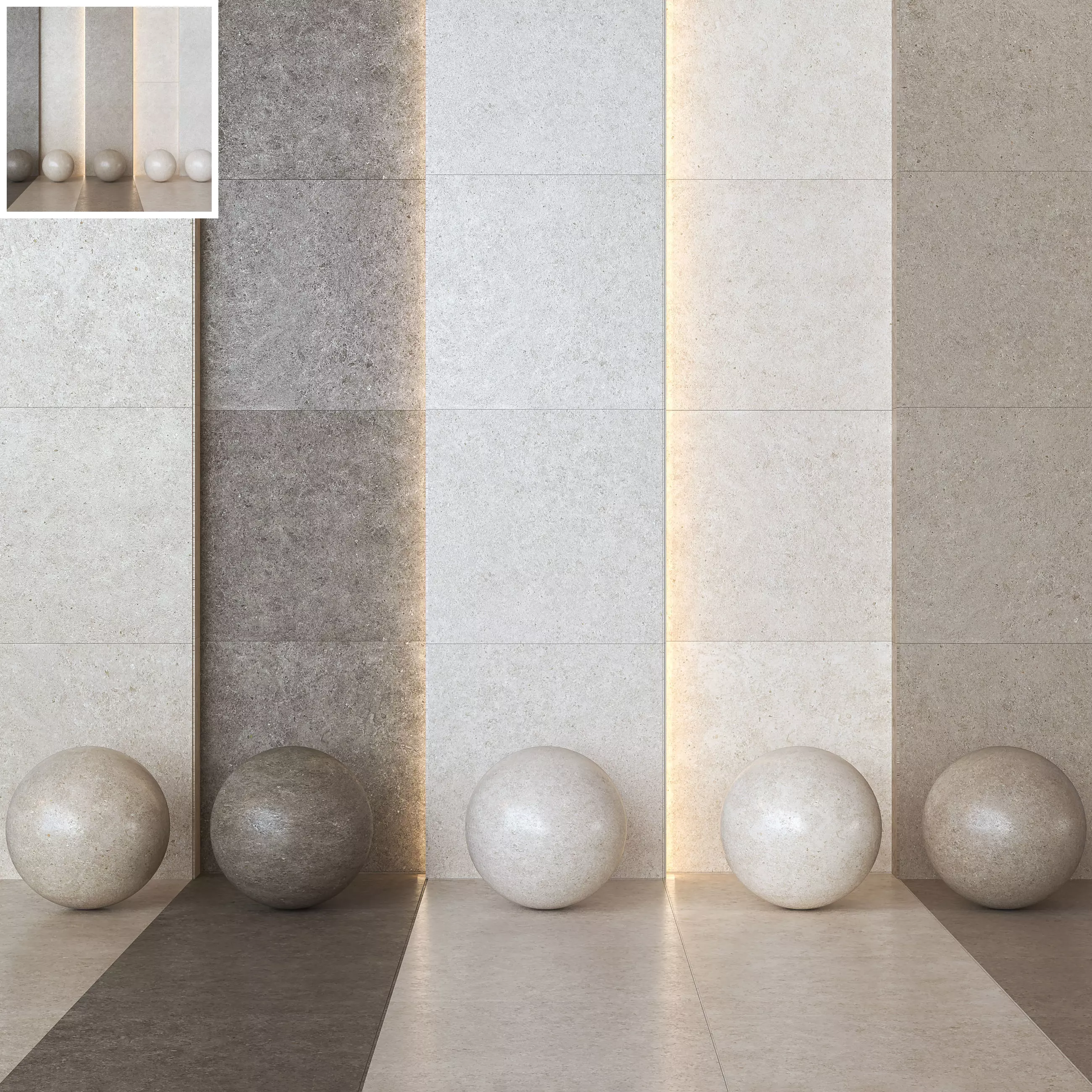 Atlas Concorde Boost Stone - Limestone Effect Tile -Set of 29 Texture_0