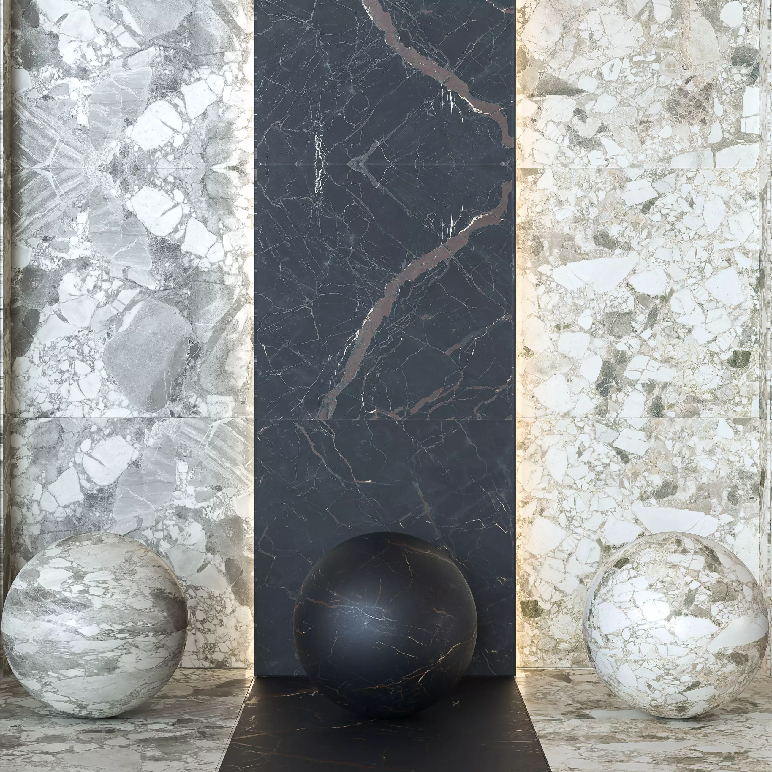 Atlas Concorde Forte dei Marmi - Marble and Terrazzo -Set of 20 Texture_1