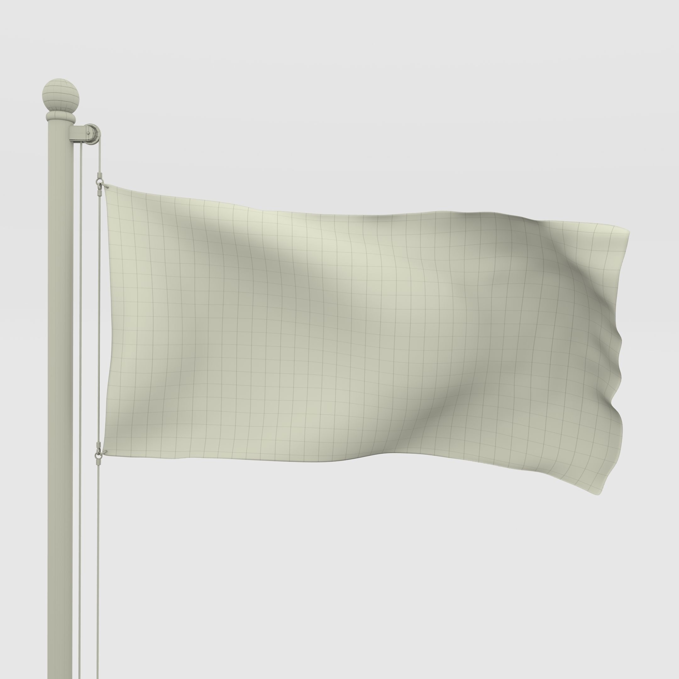 Animated Canadian Flag Low-poly 3D model_24