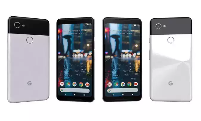 Google Pixel 2 XL White High Poly 