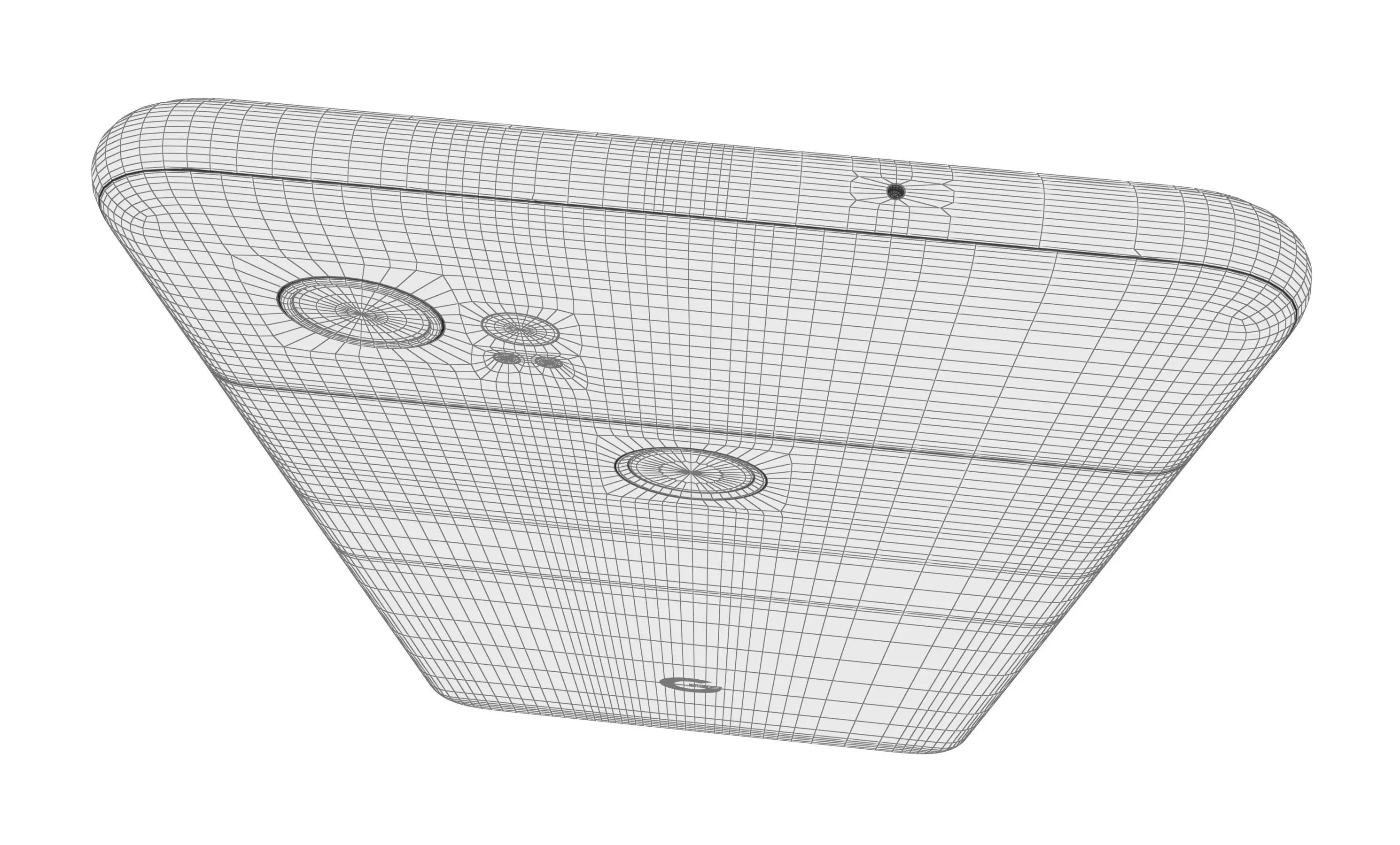 Google Pixel 2 XL Black And White High Poly  3D model_16