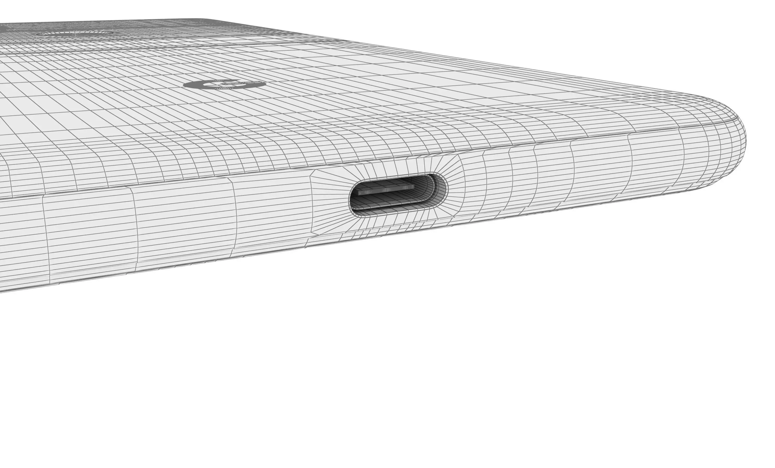 Google Pixel 2 XL Black And White High Poly  3D model_26