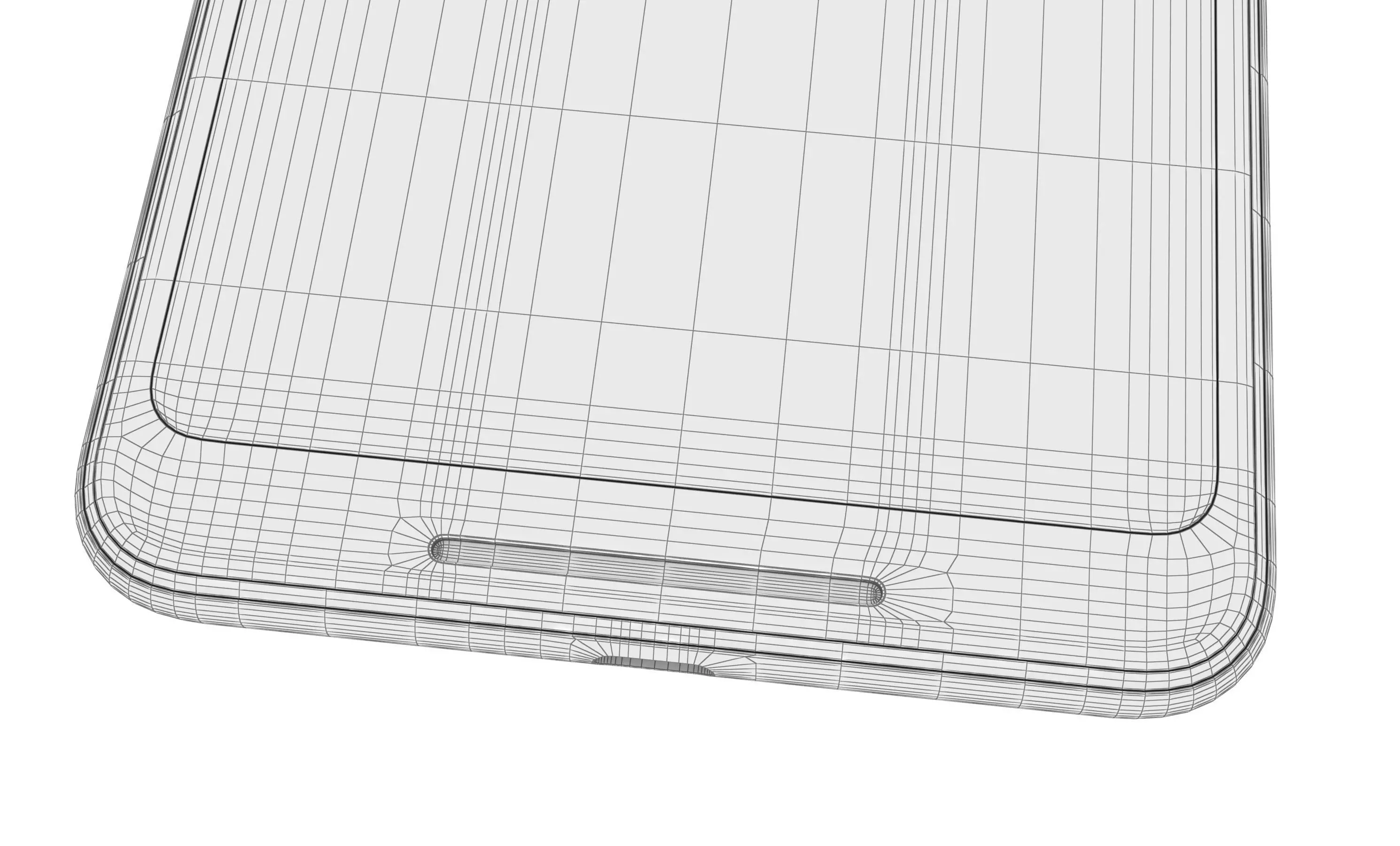 Google Pixel 2 XL Black And White High Poly  3D model_19