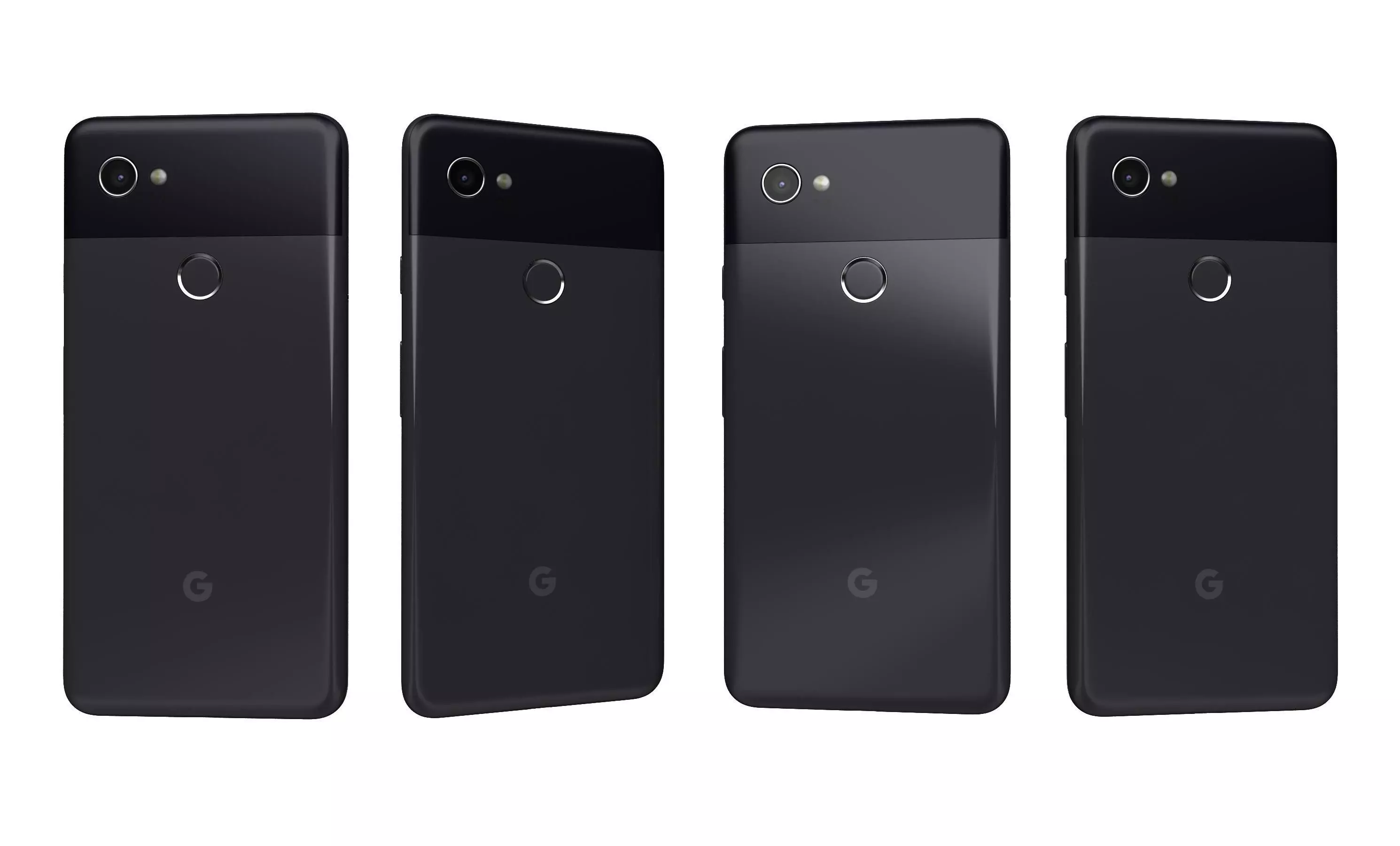 Google Pixel 2 XL Black And White High Poly  3D model_29