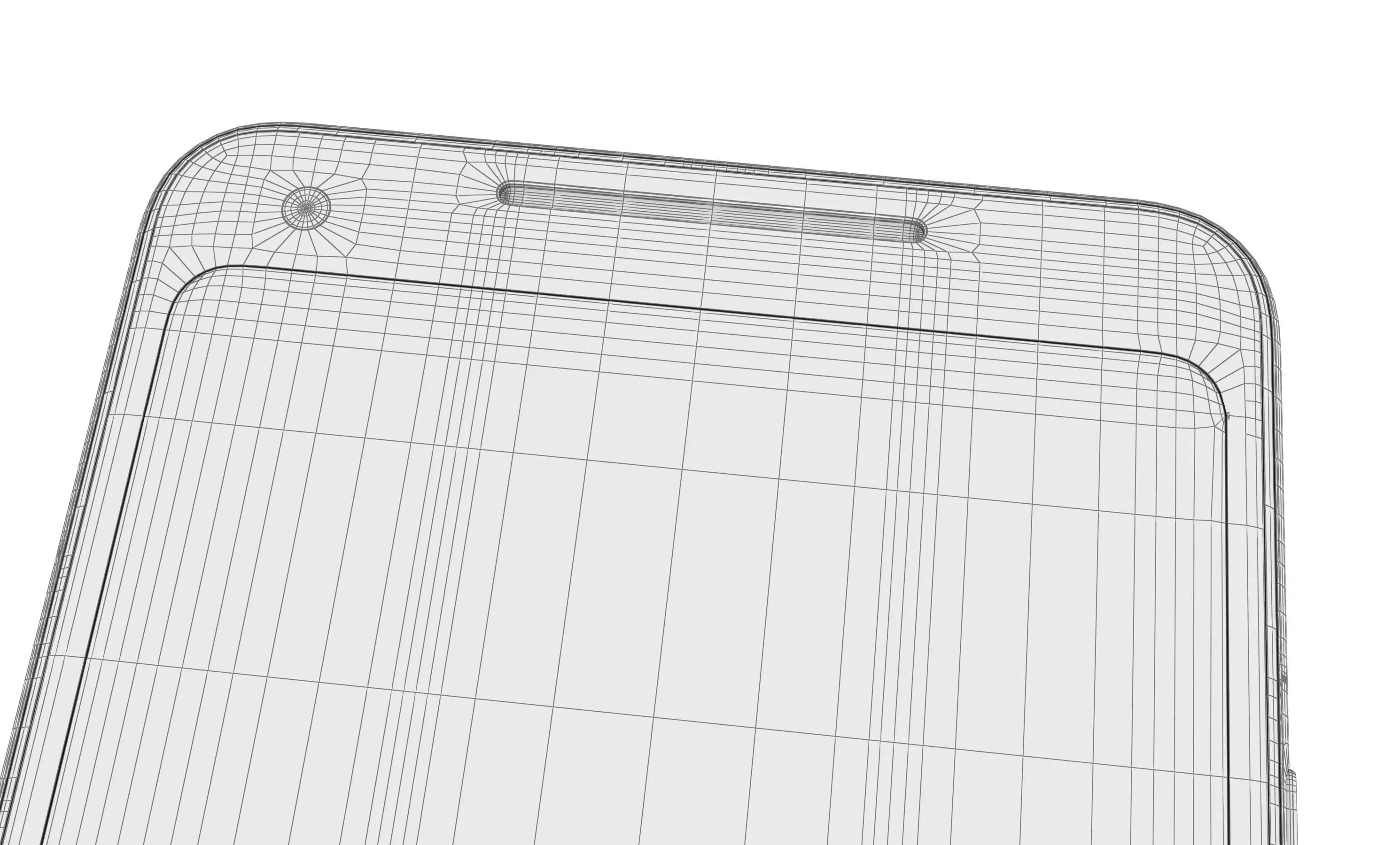 Google Pixel 2 XL Black And White High Poly  3D model_20