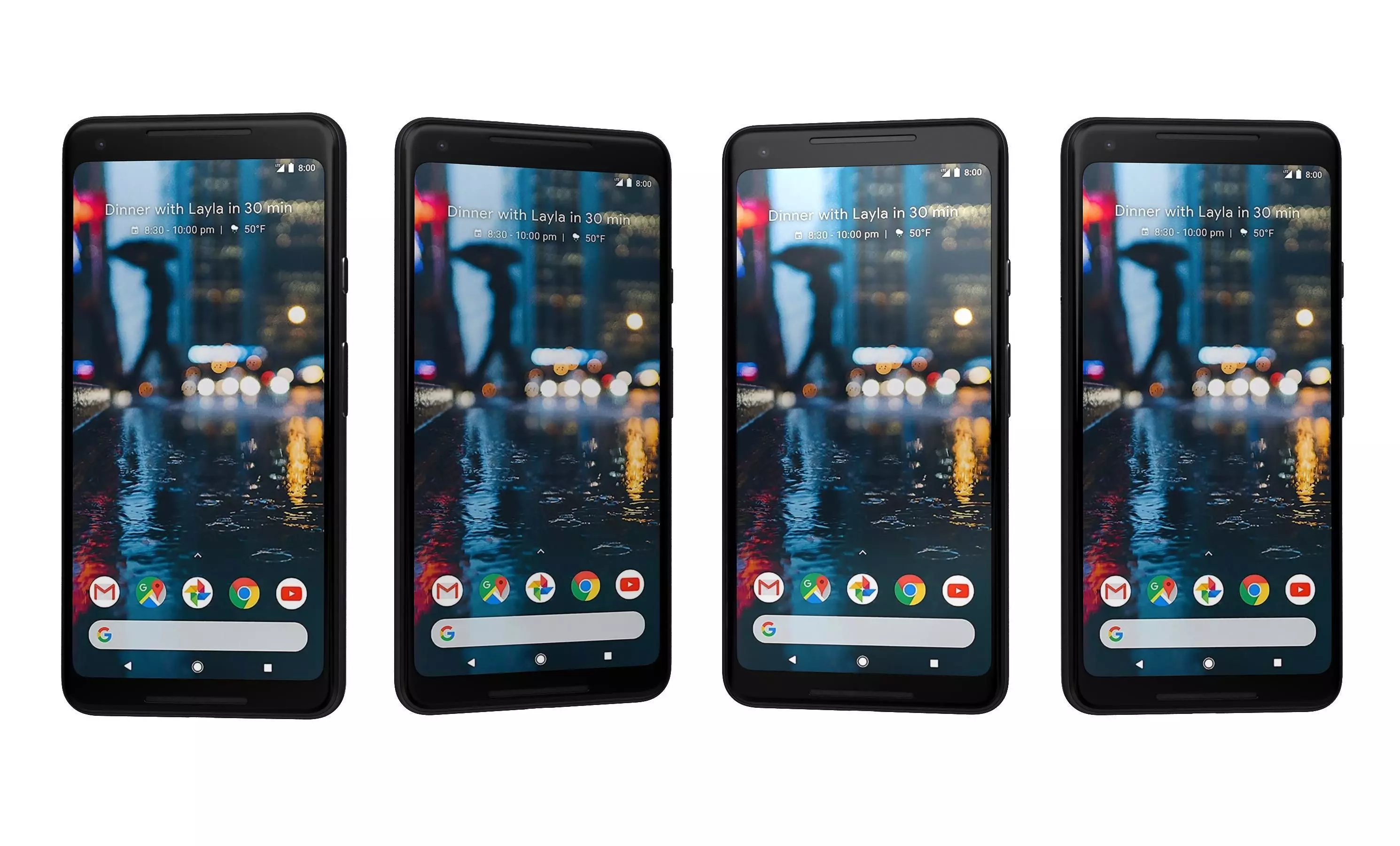 Google Pixel 2 XL Black And White High Poly  3D model_31