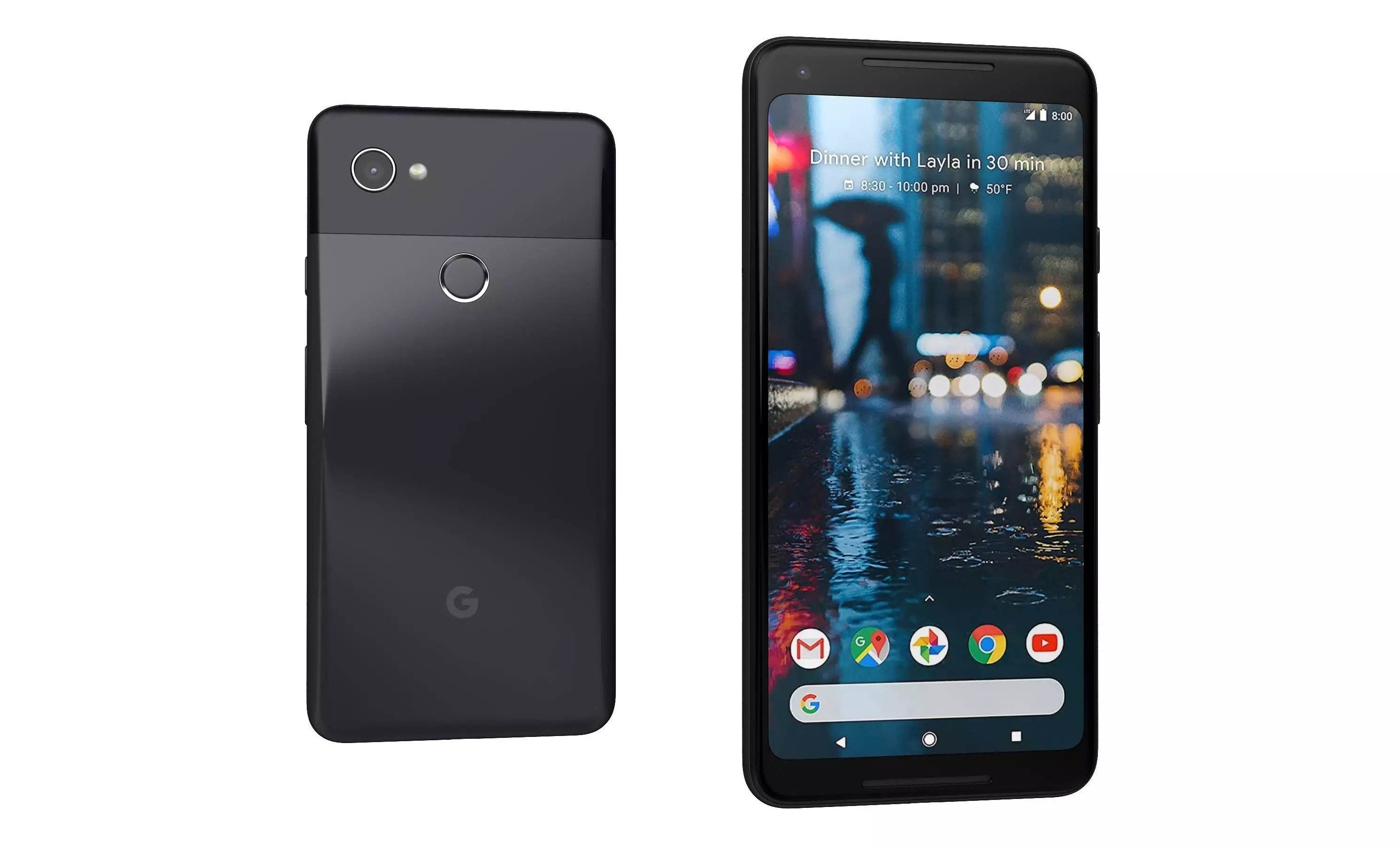 Google Pixel 2 XL Black And White High Poly  3D model_32