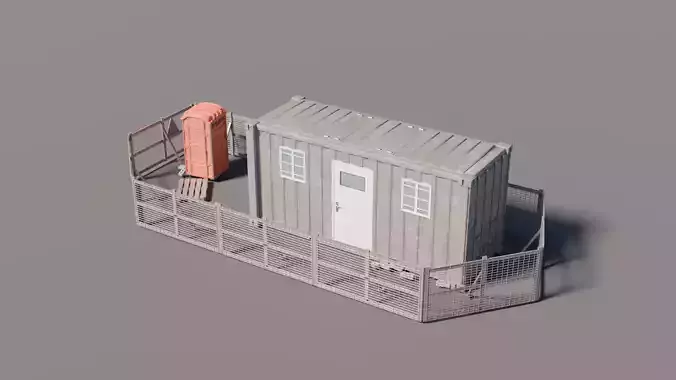 City Street Assets - Construction Site Cabin Set