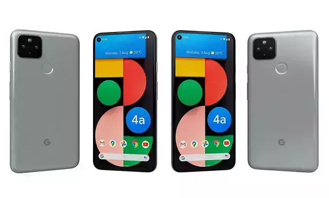 Google Pixel 4a 5G Green High Poly 