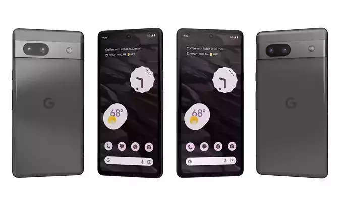 Google Pixel 7A Pro Stormy Black High Poly 