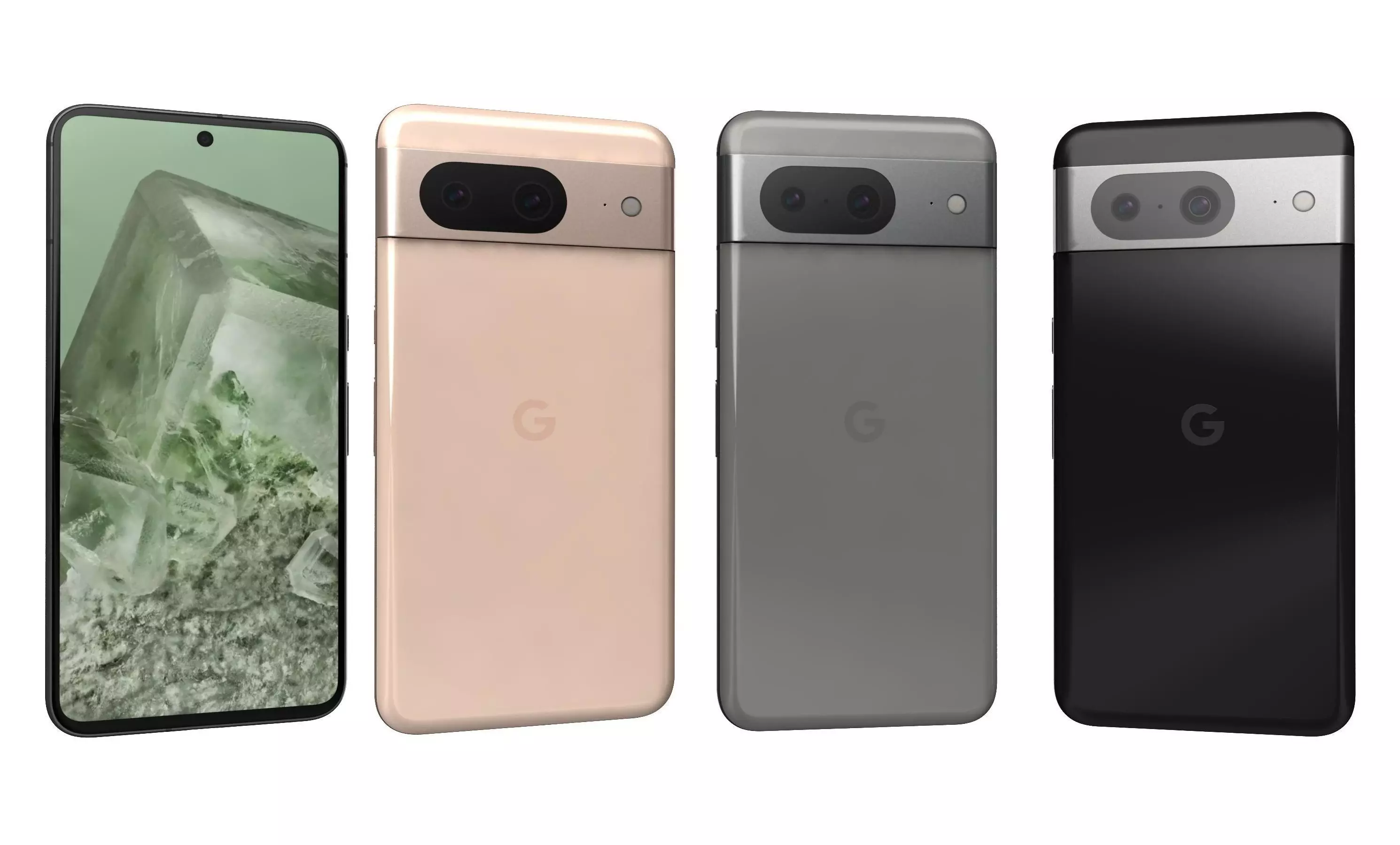 Google Pixel 8 All Colors High Poly 3D model