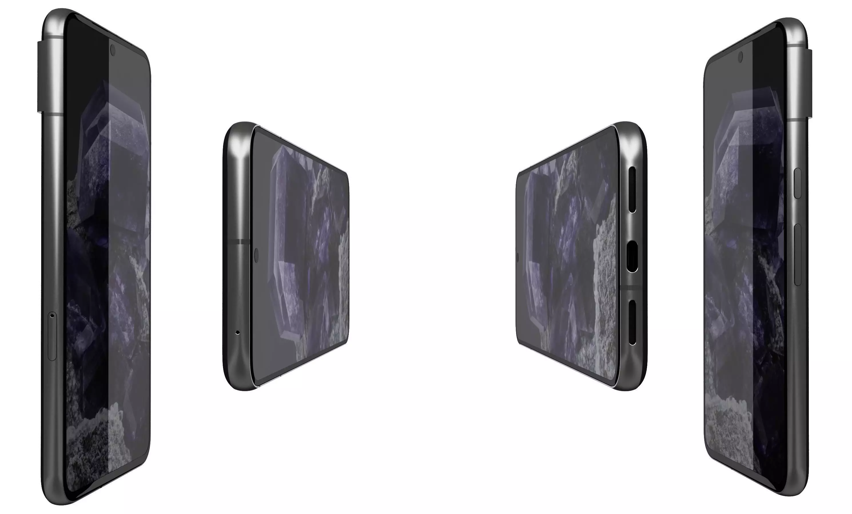 Google Pixel 8 Black Obsidian High Poly 3D model | CGTrader