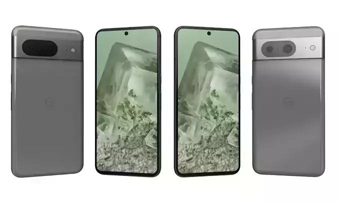 Google Pixel 8 Gray High Poly 