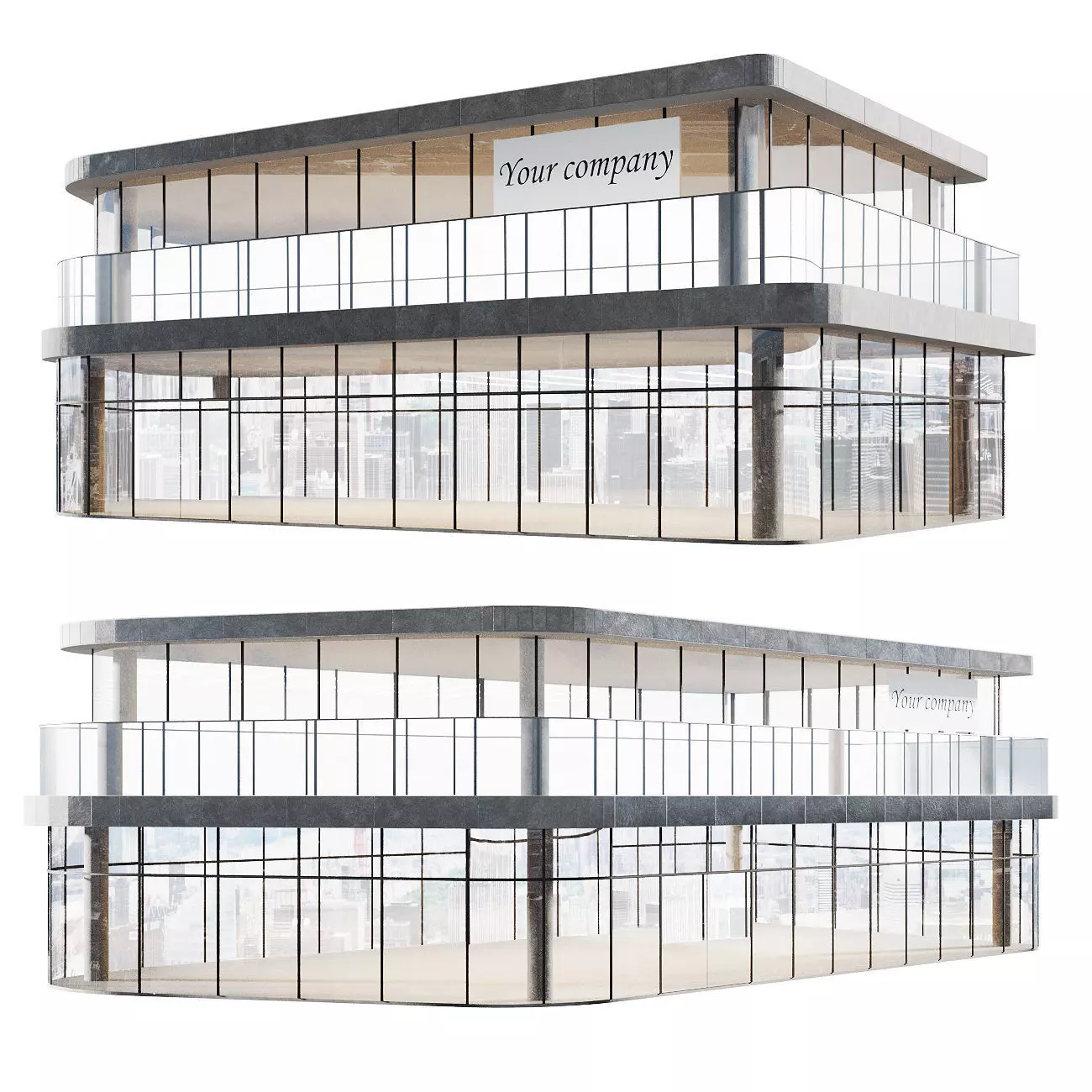 Commercial building 3D model_0