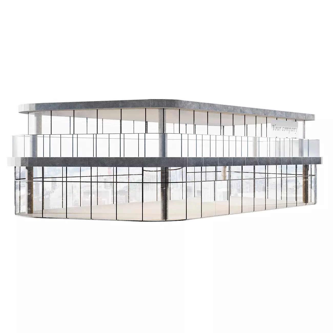 Commercial building 3D model_5